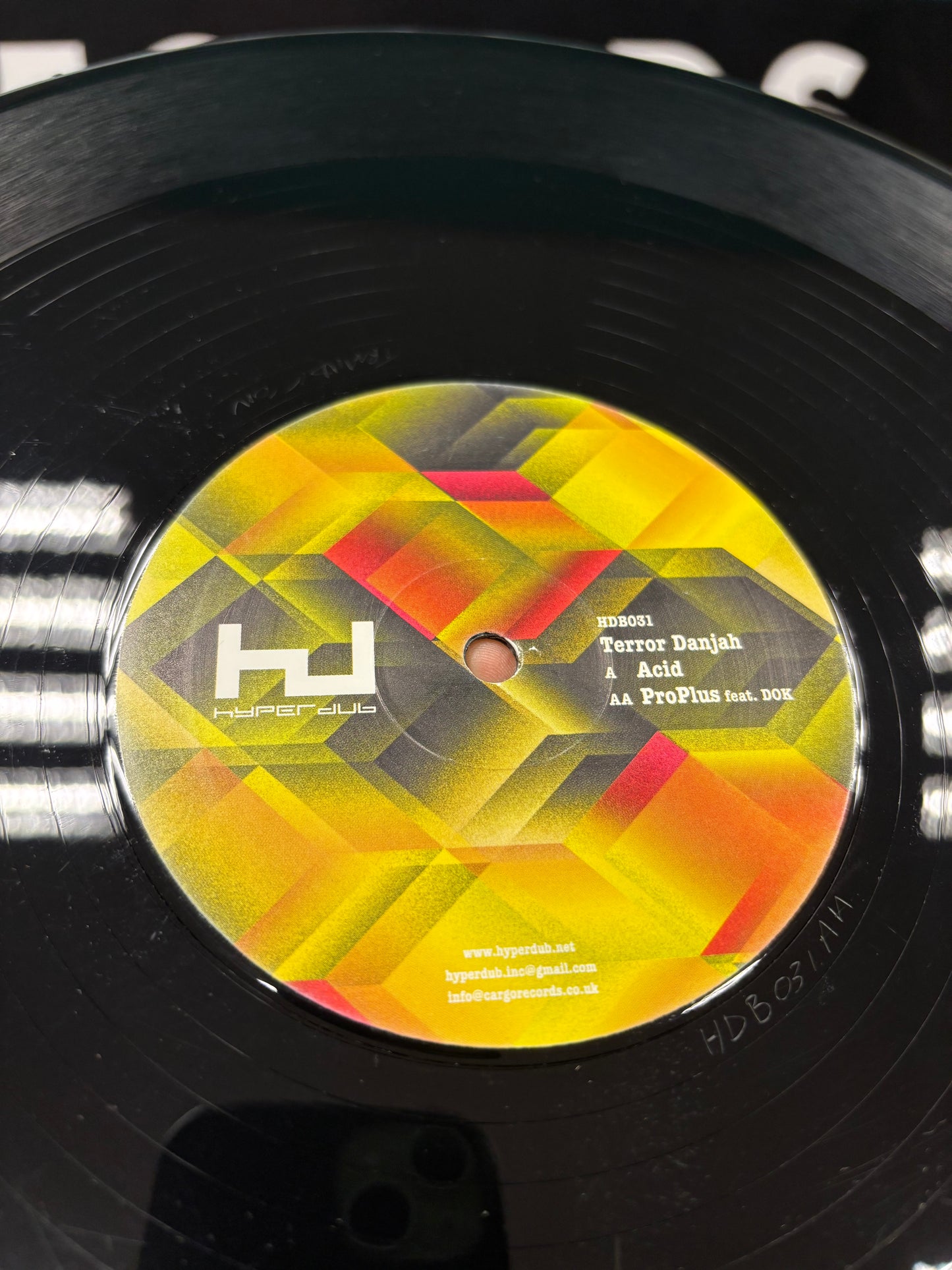 Terror Danjah: Acid/ProPlus, 12inch, Only pressing, Hyperdub, UK 2010