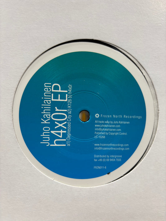 Juho Kahilainen: h4x0r EP, 12inch, Only official pressing, Frozen North Recordings, Finland 2007