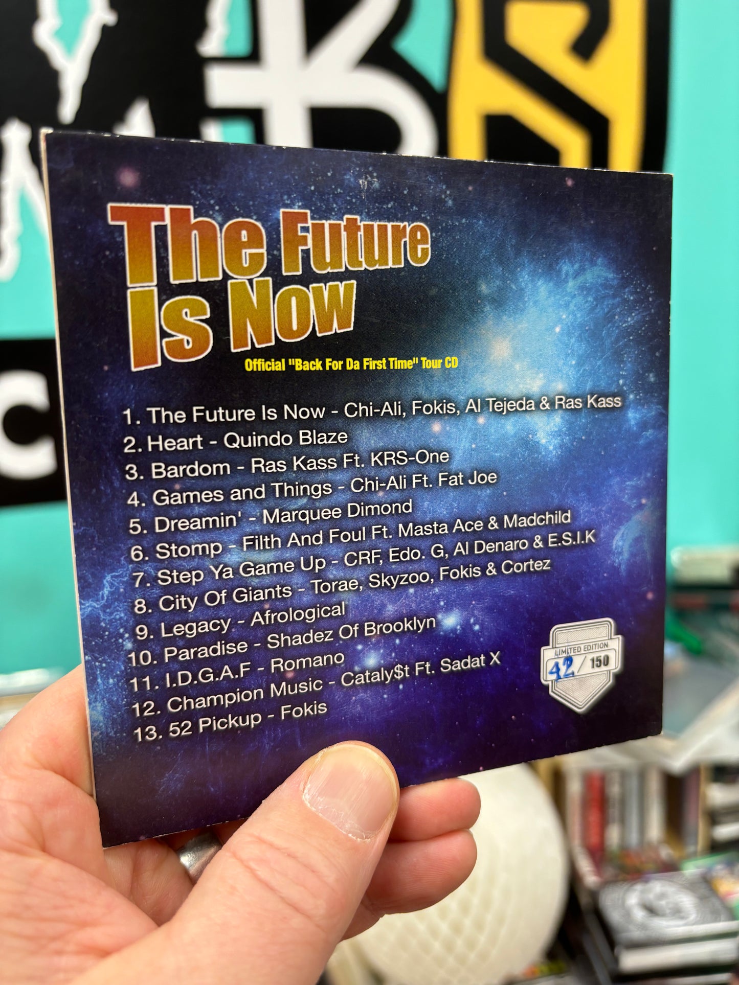 The Future Is Now, CD, Limited Edition, Numbered, Official ”Back For Da First Time” Tour CD, US 2019