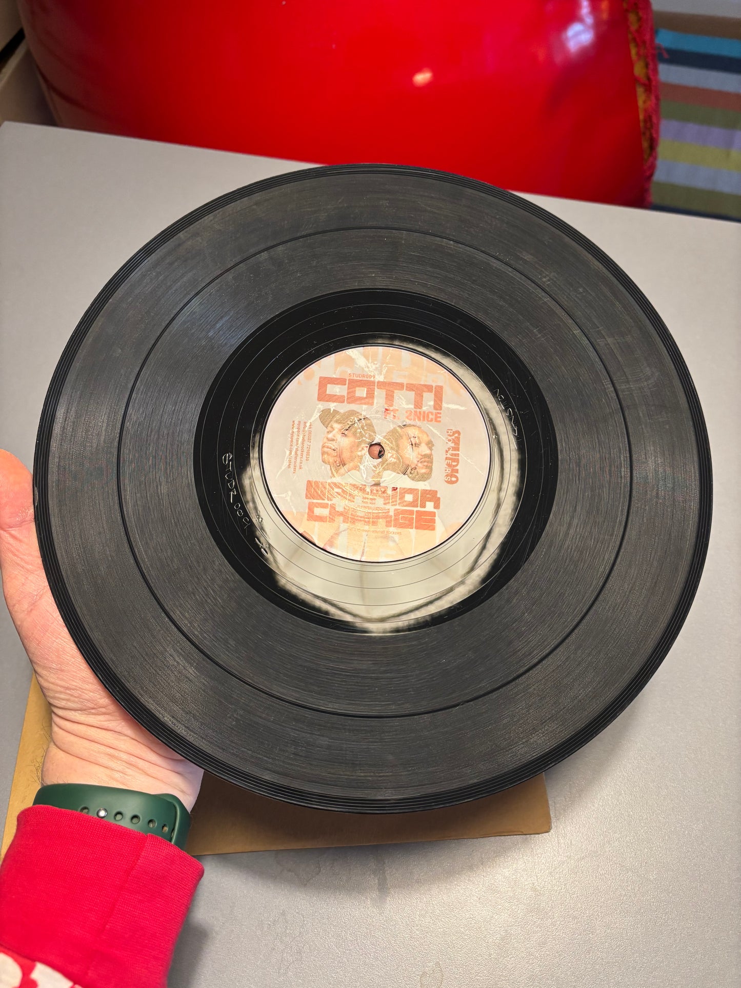 Cotti feat. 2Nice: Warrior Charge, 12inch, Only pressing, Studio Rockers, UK 2009