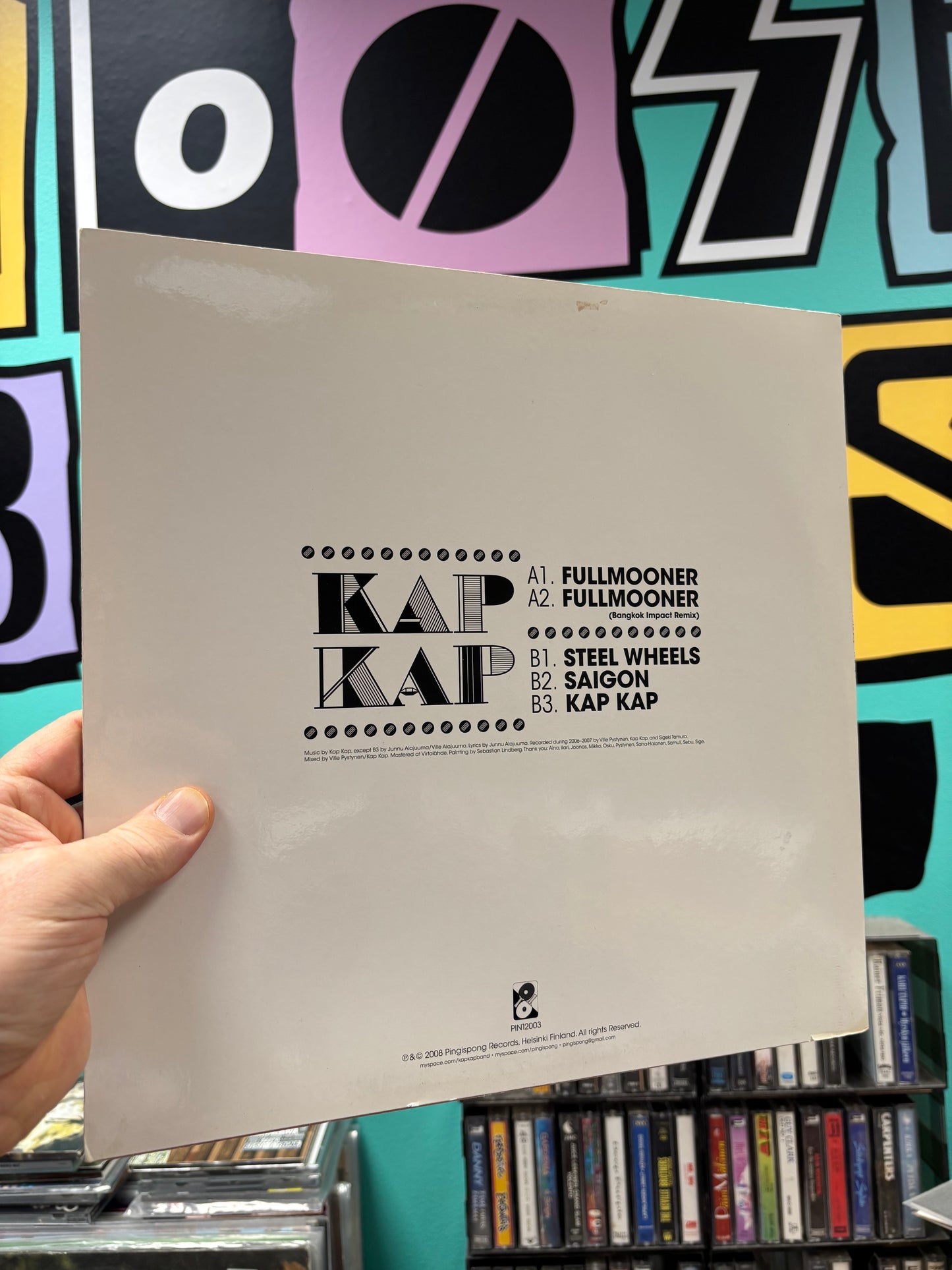 Kap Kap: Kap Kap EP, 12inch, Only pressing, Pingispong Records, Finland 2008
