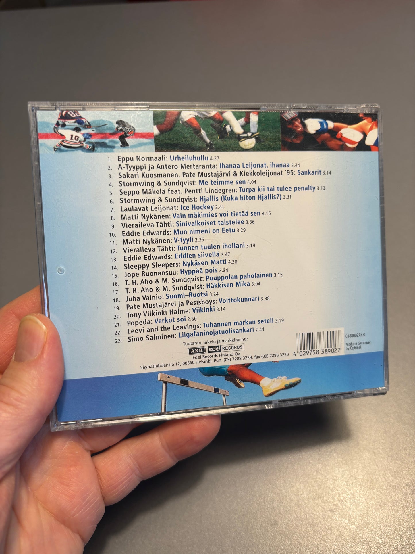 Urheiluhullu, CD, Compilation, Only pressing, AXR, Finland 2002