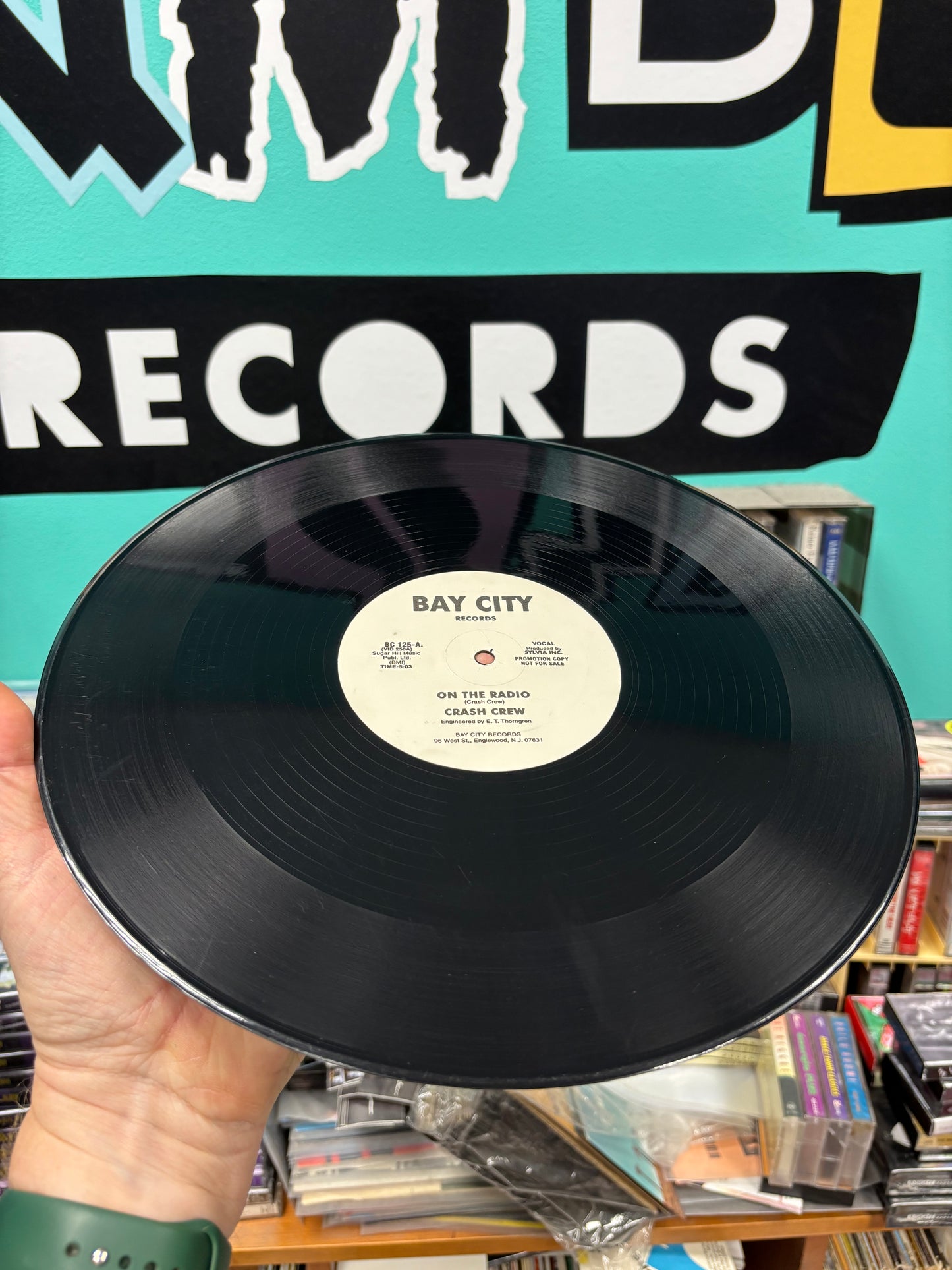 Crash Crew: On The Radio, 12inch,  reissue, promo, Bay City Records, US year?