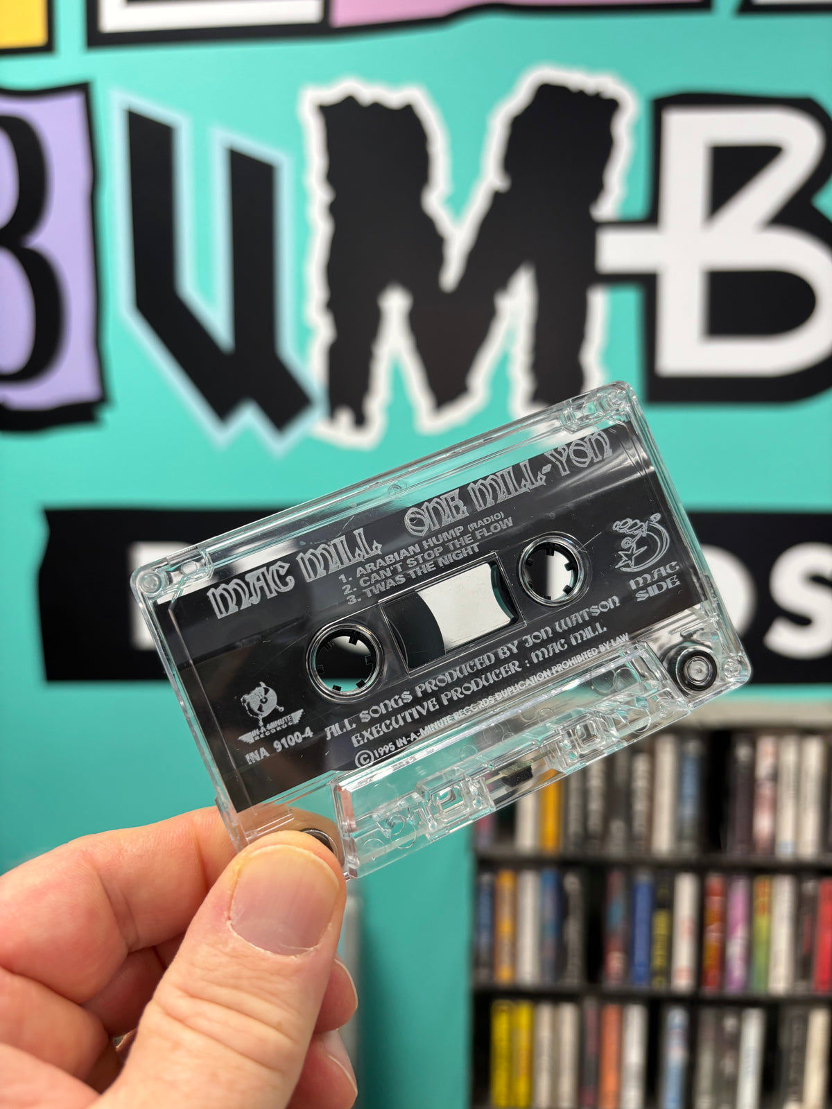 Mac Mill: One Mill-Yon, cassette EP, 1st pressing, Only cassette pressing, In-A-Minute Records, US 1995