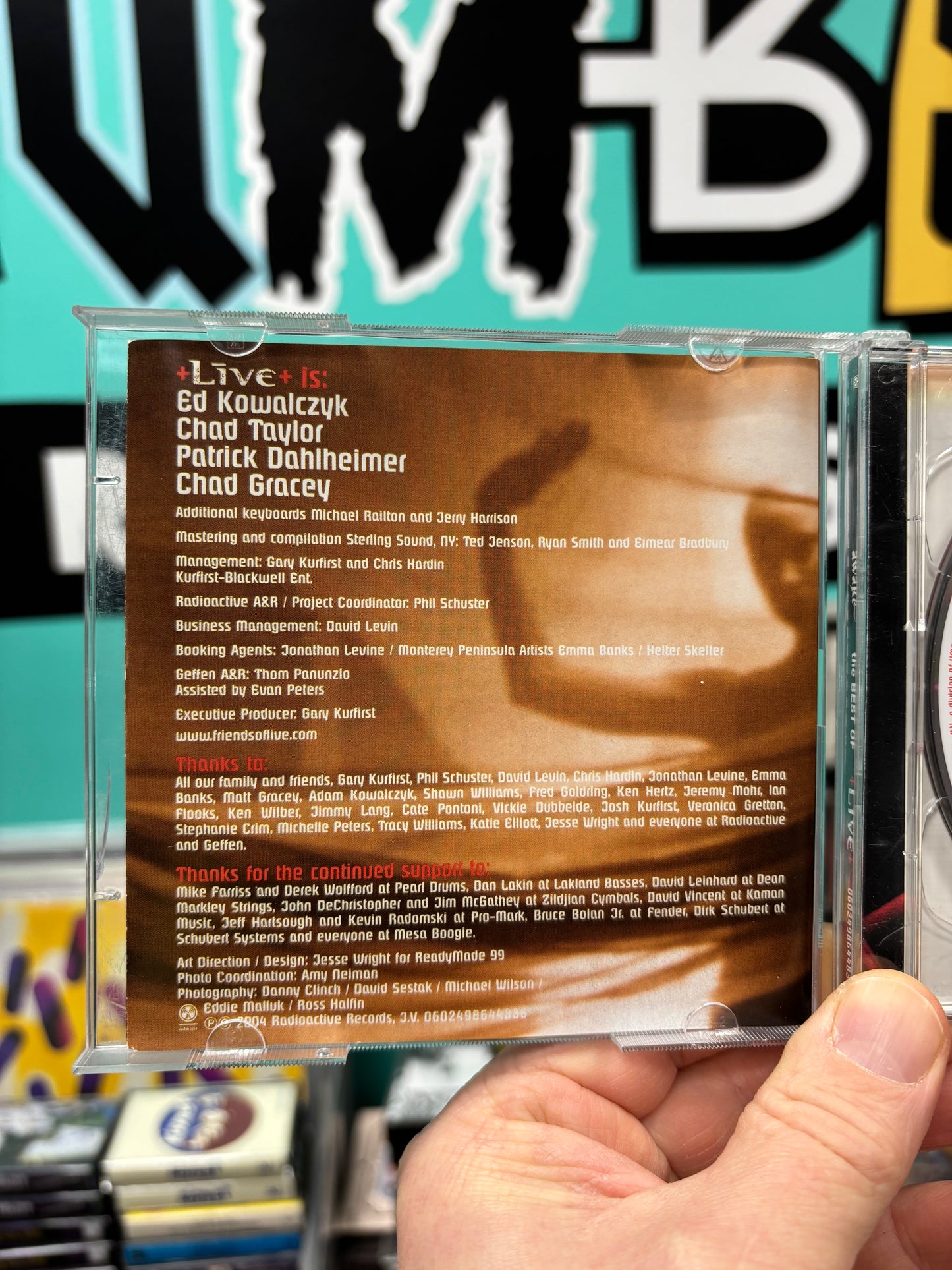 Live: Awake - The Best Of, CD, DVD, compilation, reissue, EDC Germany, Radioactive, Europe year?