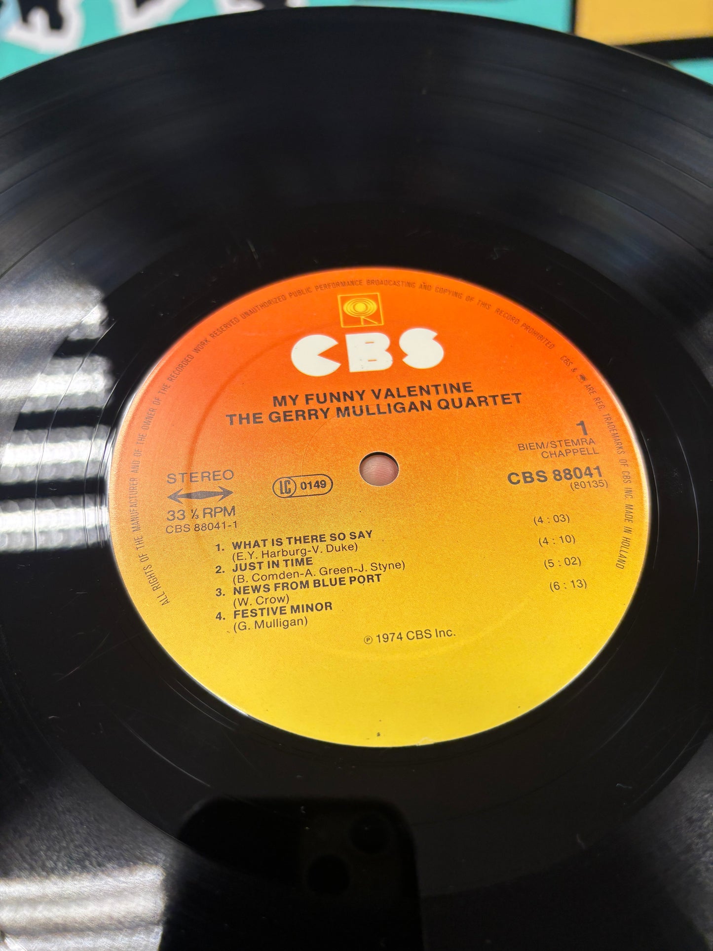 The Gerry Mulligan Quartet: My Funny Valentine 1958-1962, 2LP, compilation, reissue, gatefold, CBS, Europe 1974