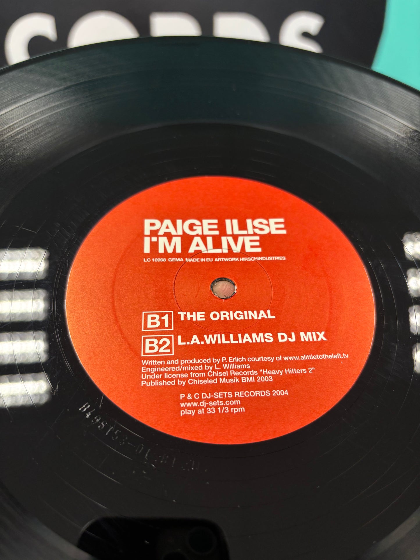 Paige Ilise: I’m Alive, 12inch, Only pressing, DJ Sets Records, Germany 2004