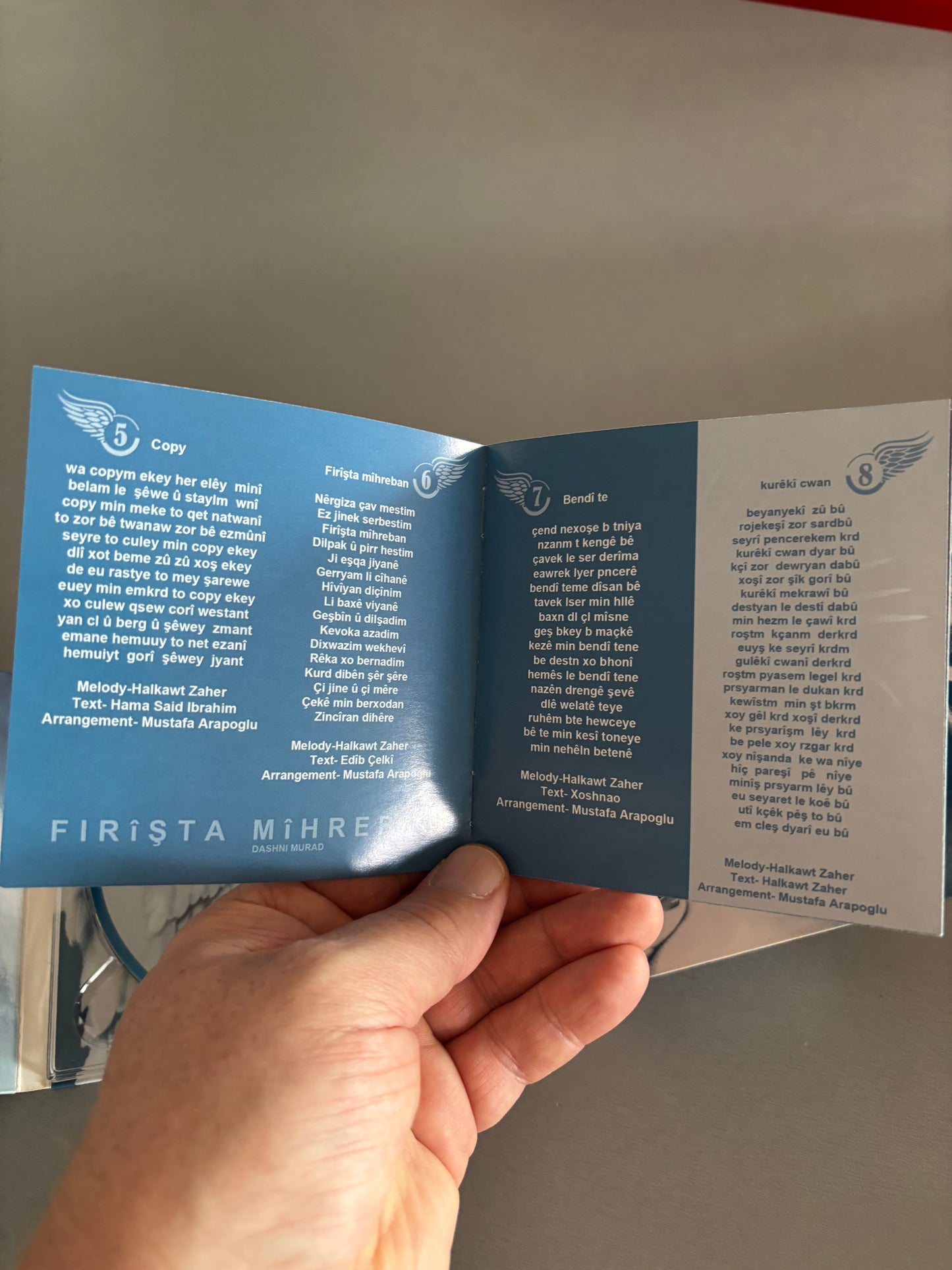 Dashni Murad: Firîșta Mîhreban, CD, Only pressing?, Channel Music, Vin production, NGCI Group, Turkey, Egypt, Kurdistan 2011?