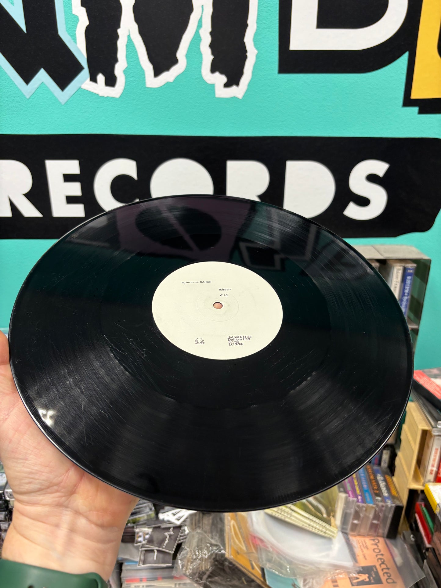 W.J. Henze vs. Frank Lorber: Dead Before Disco/W.J.Henze vs. DJ Pauli: Fulscan, 12inch, Delirium Red, Germany 1996