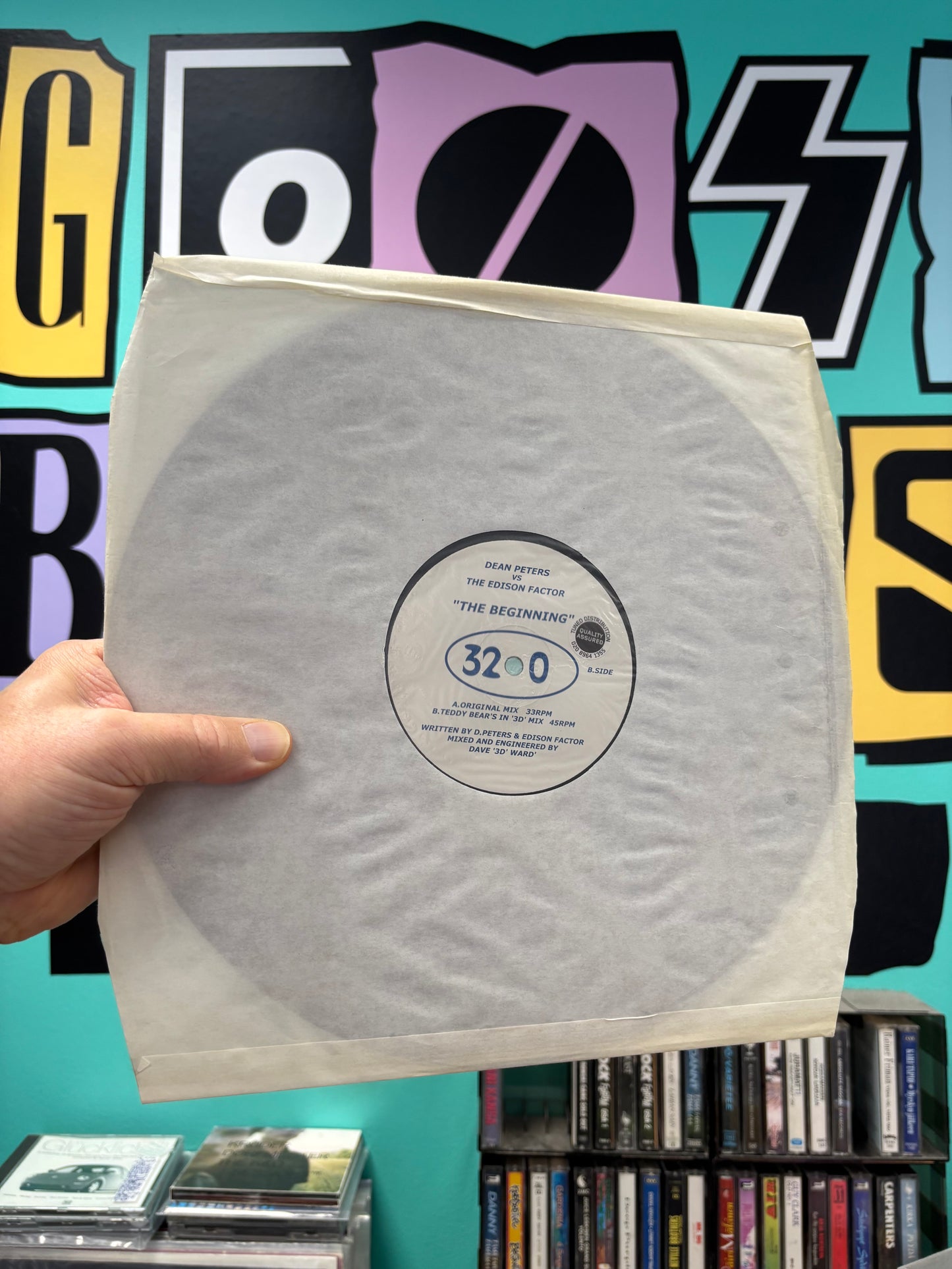 Dean Peters vs The Edison Factor: The Beginning, 12inch, 1st pressing, Freezing Point, UK 2001