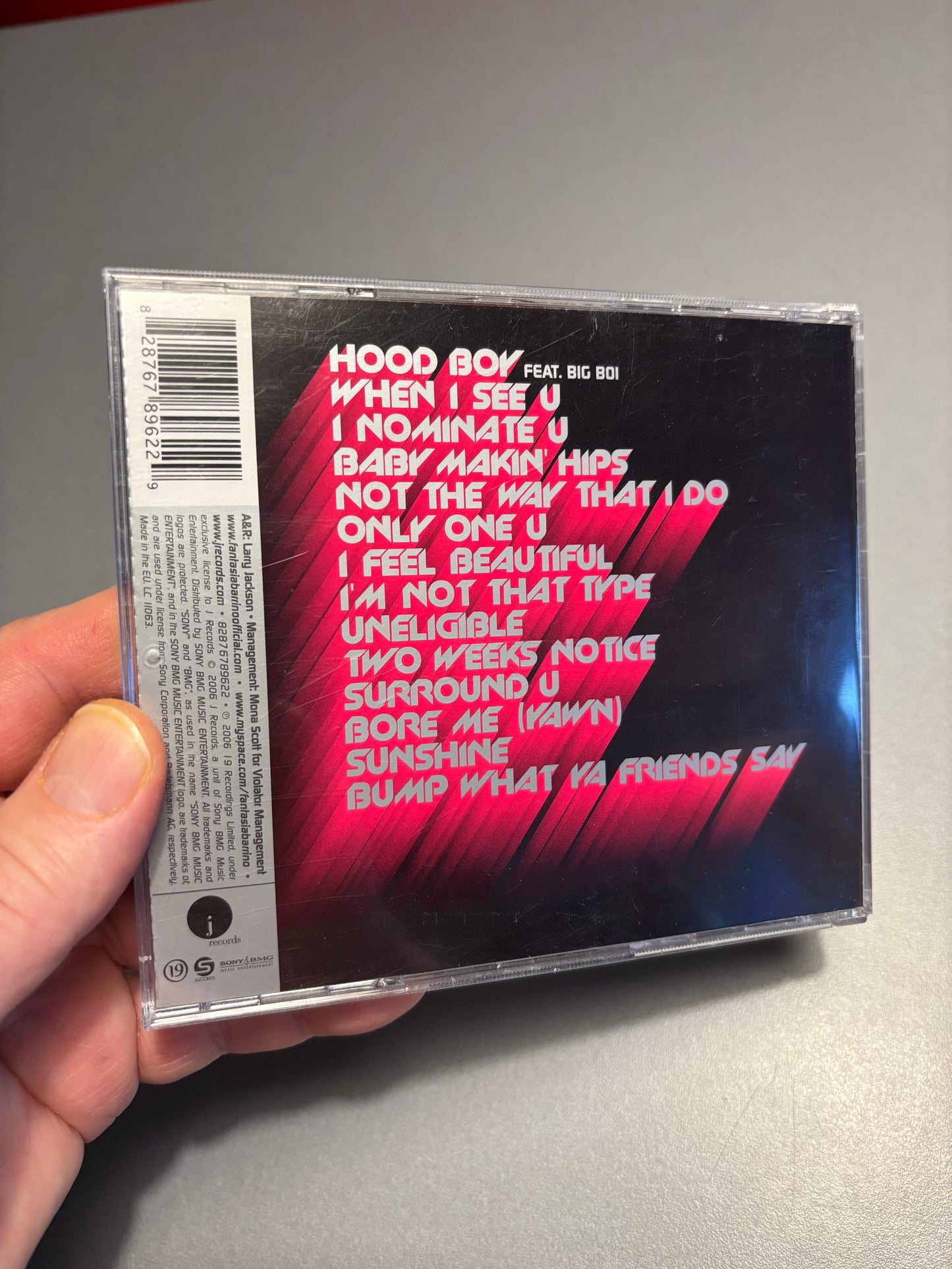 Fantasia: Fantasia, CD, 19 Recordings, S Records, J Records, Europe 2006