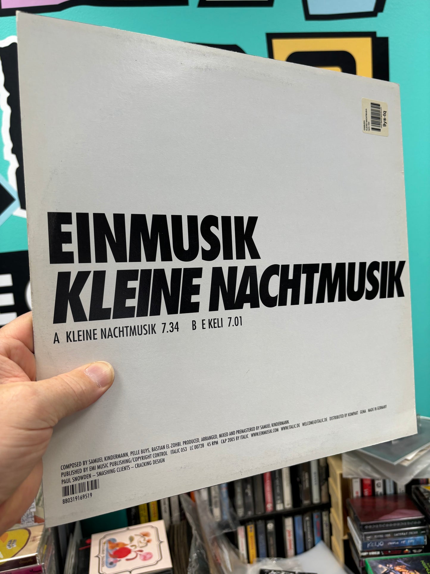 Einmusik: Kleine Nachtmusik, 12inch, Only pressing, Italic, Germany 2005