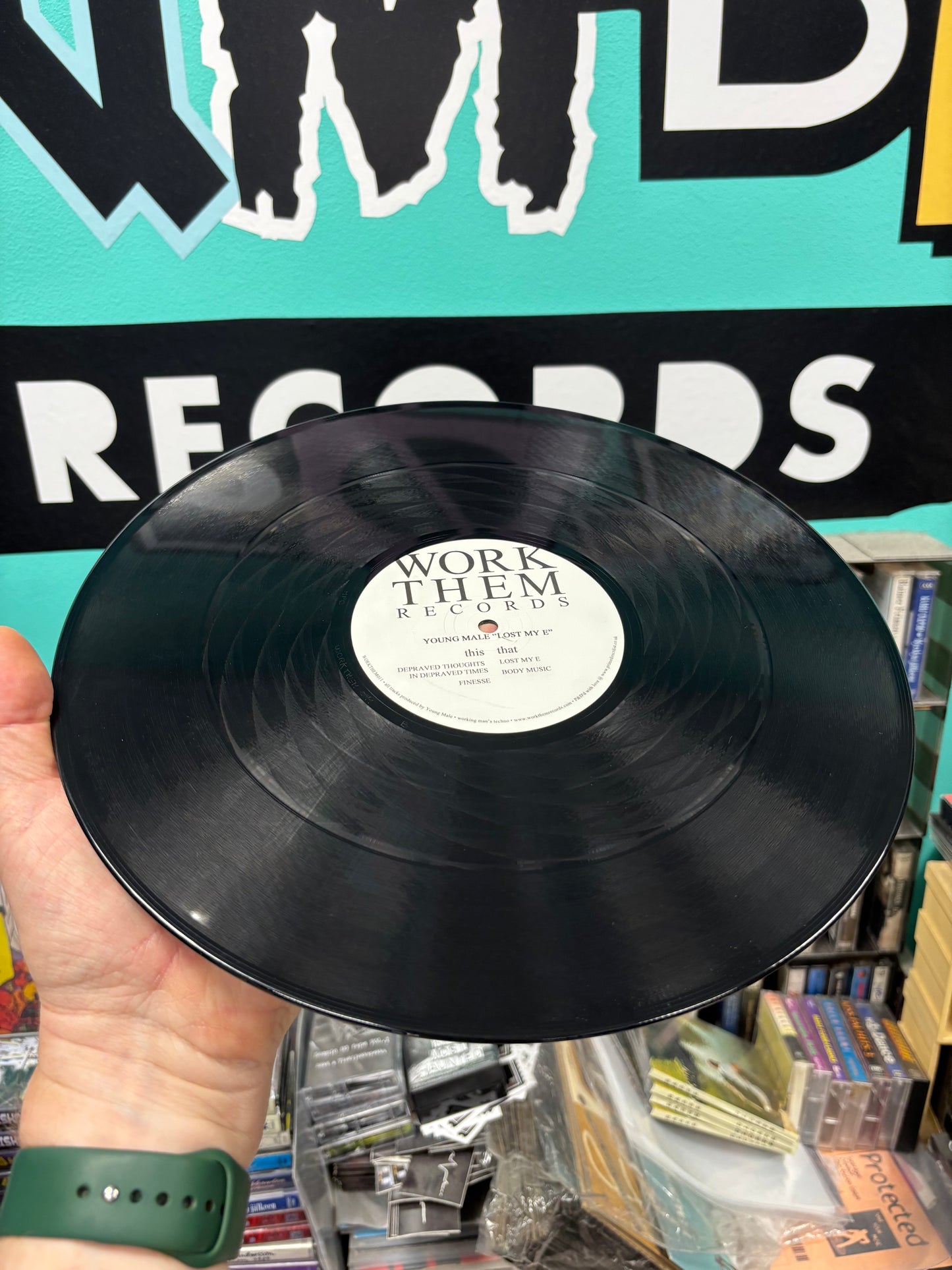 Young Male: Lost My E EP, 12inch, Only pressing, Work Them Records, UK 2013