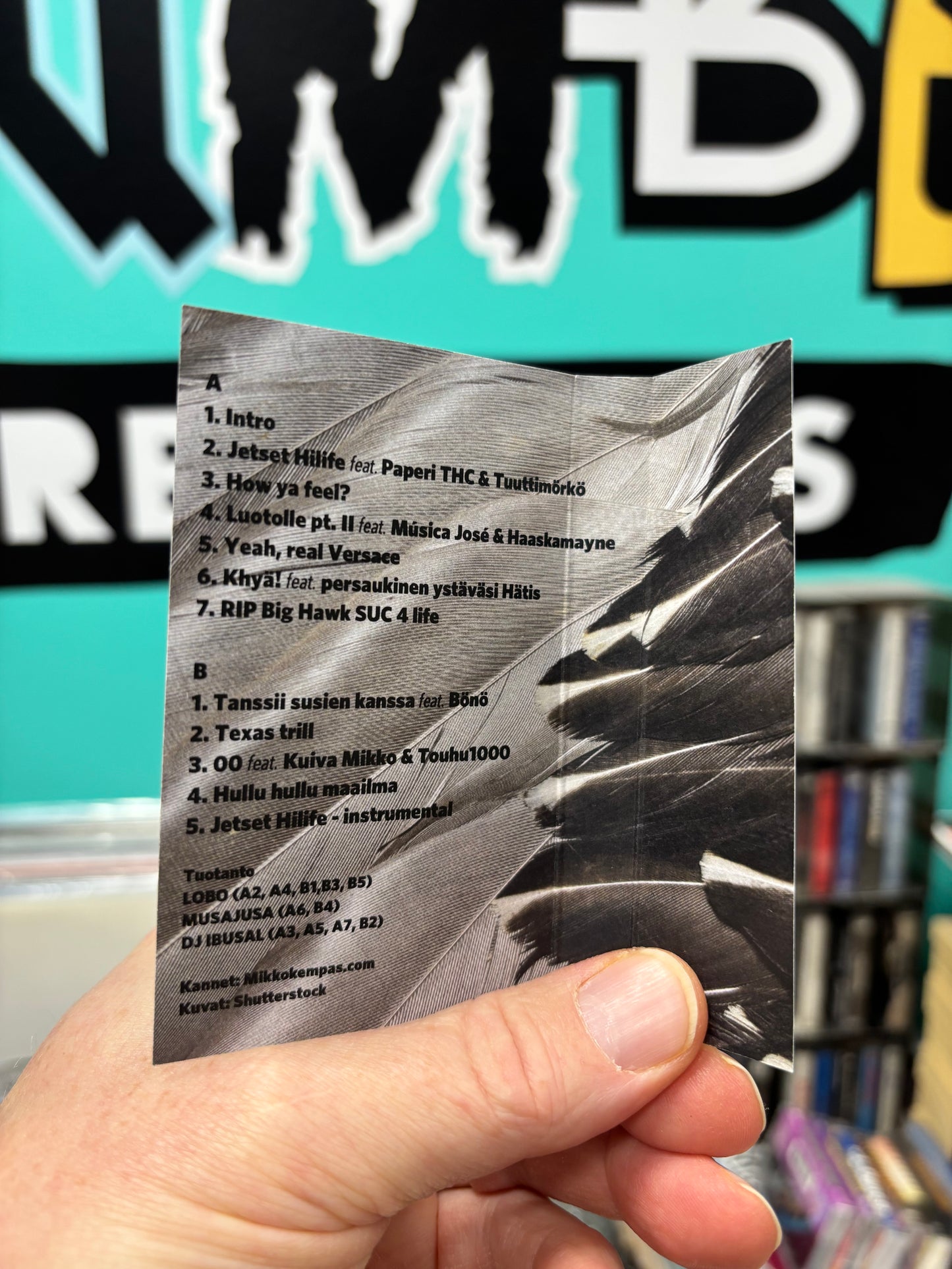 DJ Ibusal & Lobo: Olympos, cassette, 1st pressing, Only cassette pressing, Monsp Records, Finland 2015