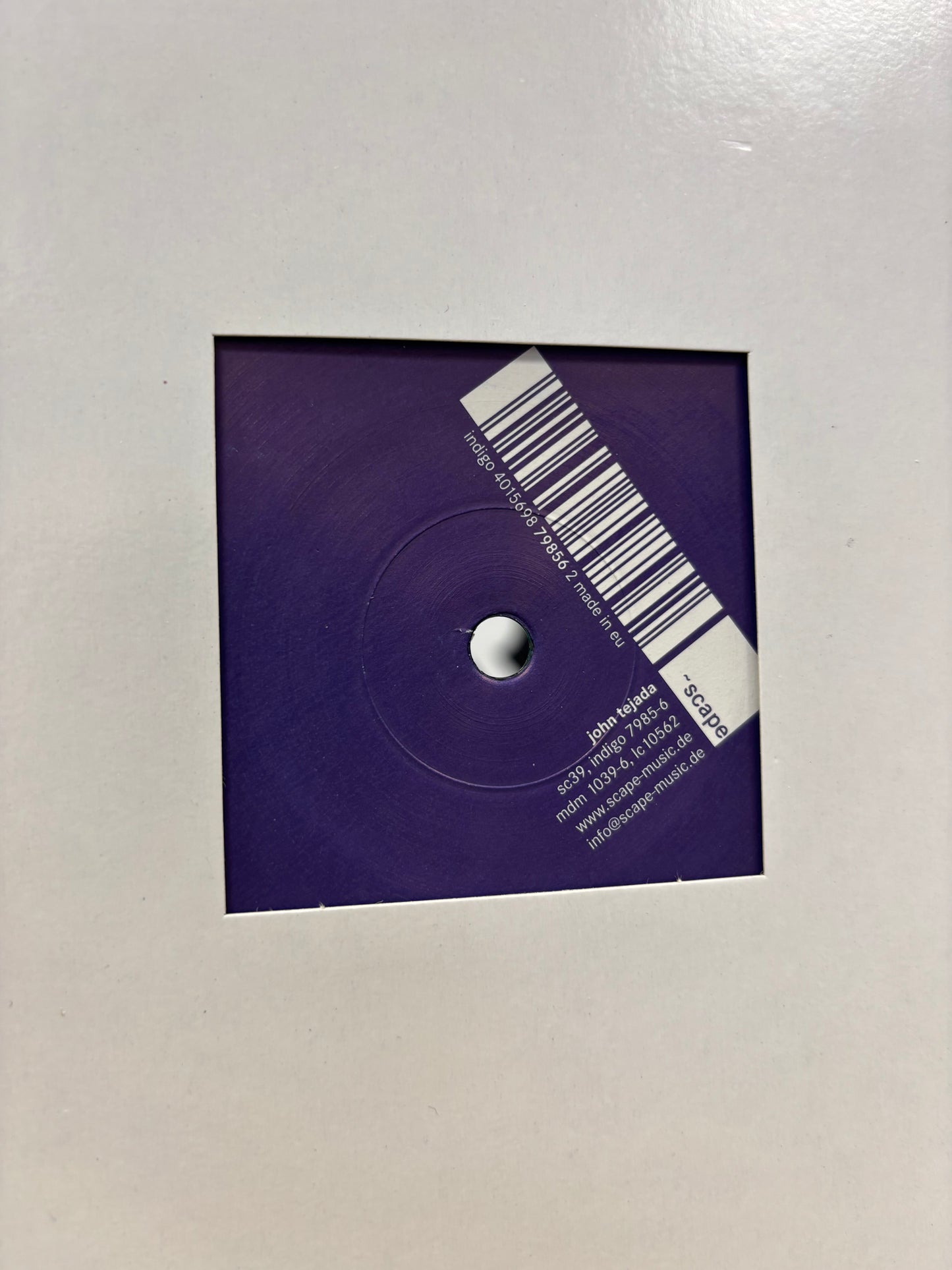 John Tejada: Eurotunnel/Calibration, 12inch, Only official pressing, ~scape, Germany 2006