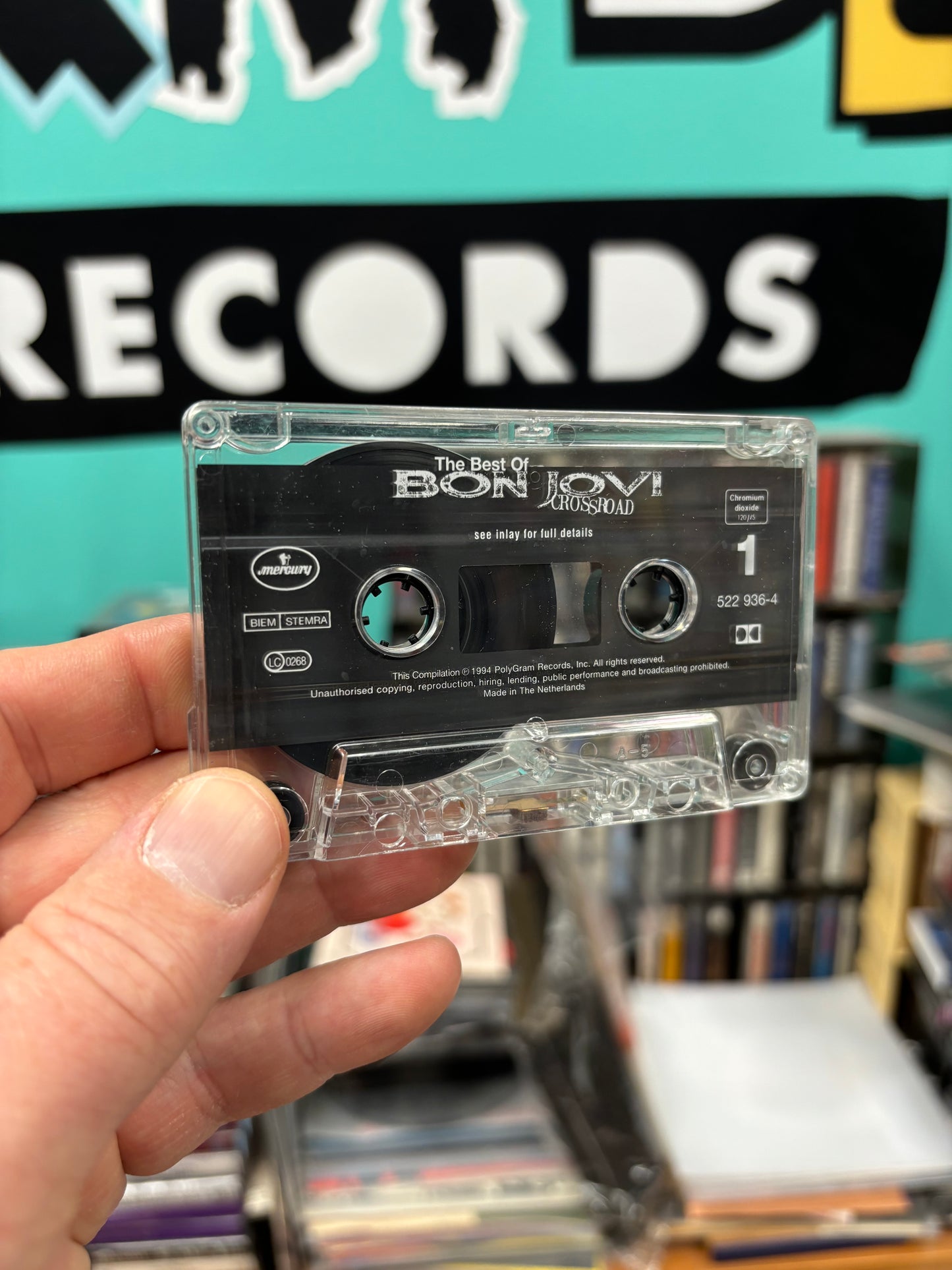 Bon Jovi: The Best Of Bon Jovi Cross Road, C-cassette, OG pressing, Mercury, Europe 1994