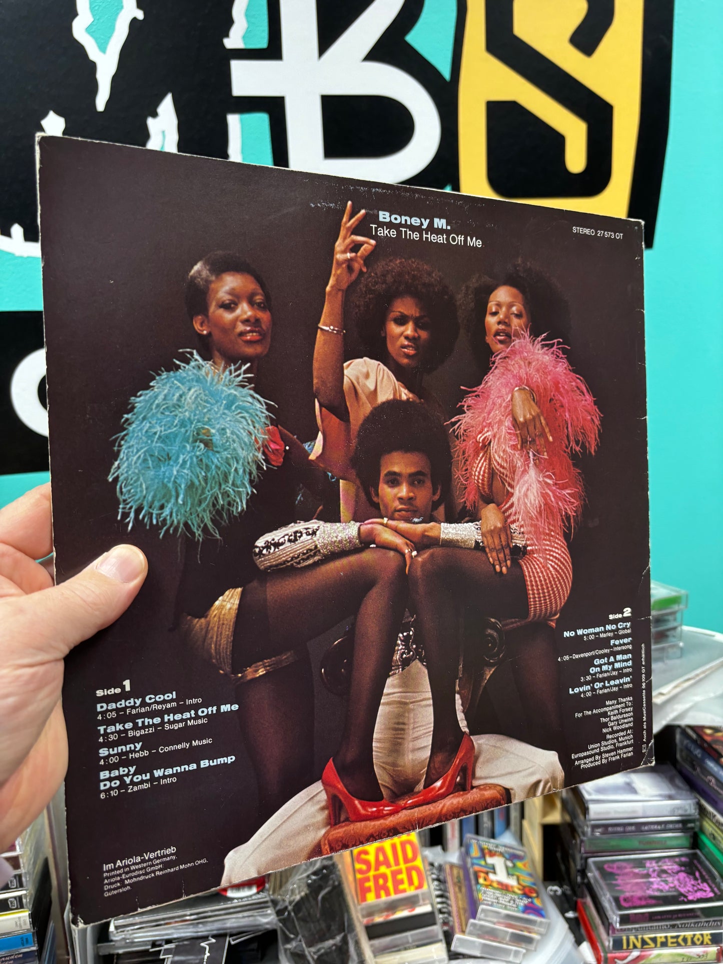 Boney M. : Take The Heat Off Me, LP, Hansa International, Germany 1977