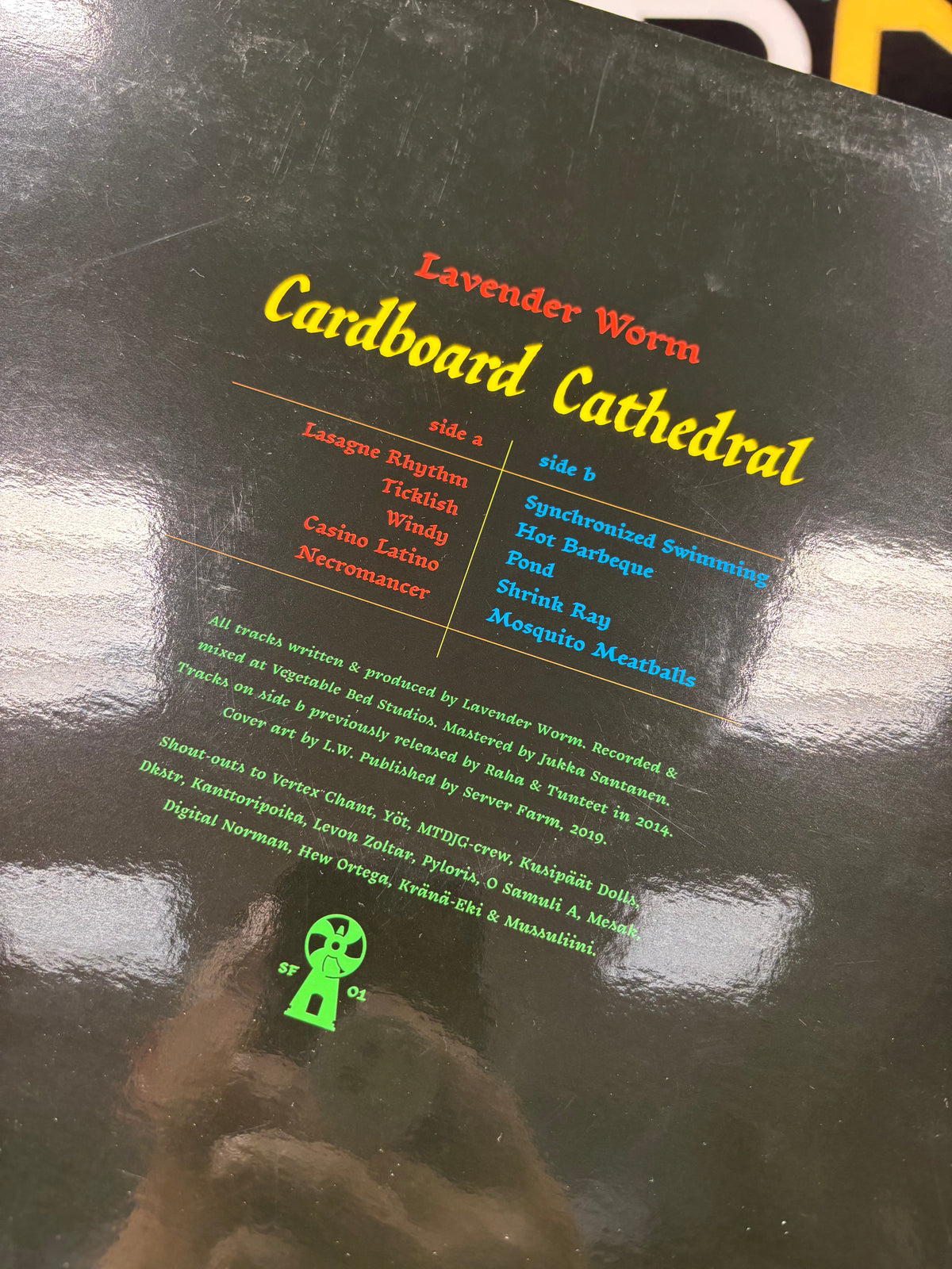 Lavender Worm: Cardboard Cathedral, LP, Only pressing, Server Farm, Finland 2019