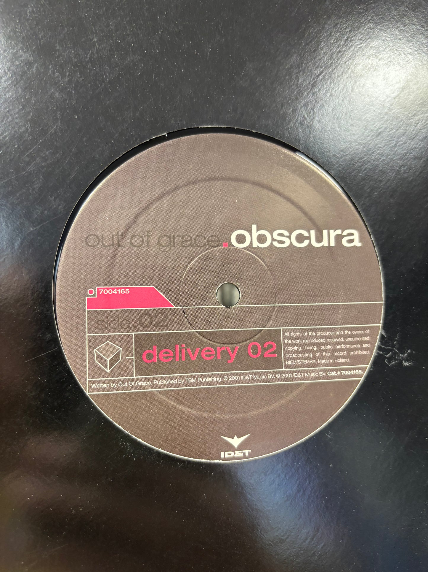 Out Of Grace: Obscura, 12inch, ID&T, Netherlands 2001