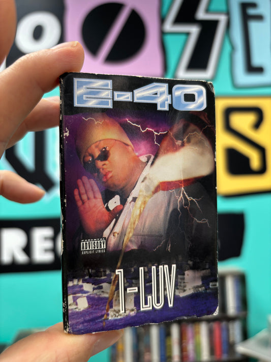 E-40: 1-Luv, Cassette single, 1st pressing, Only official cassette pressing, Jive, US 1995