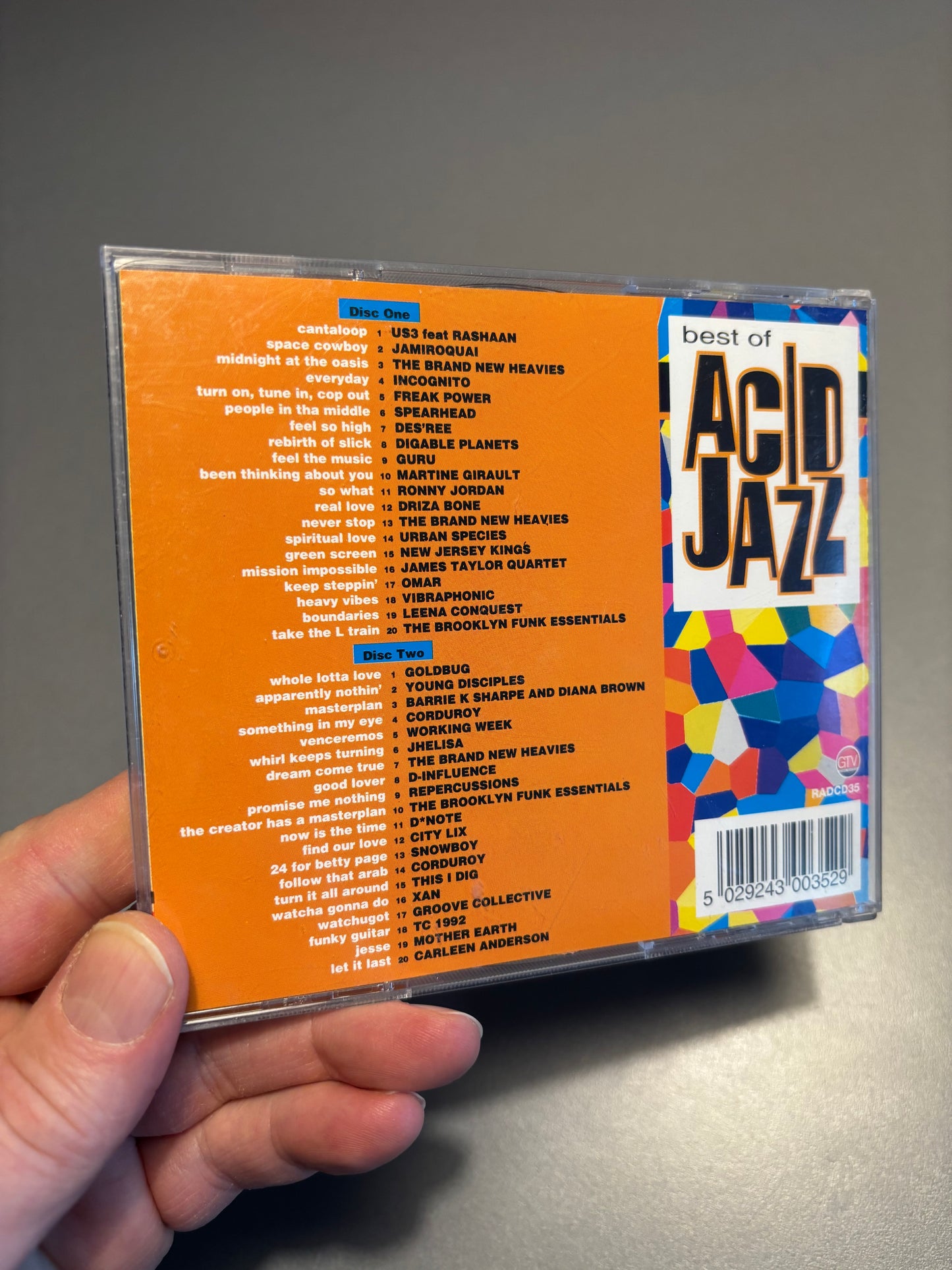Best Of Acid Jazz, 2CD, 1st pressing, Global Television, UK 1996