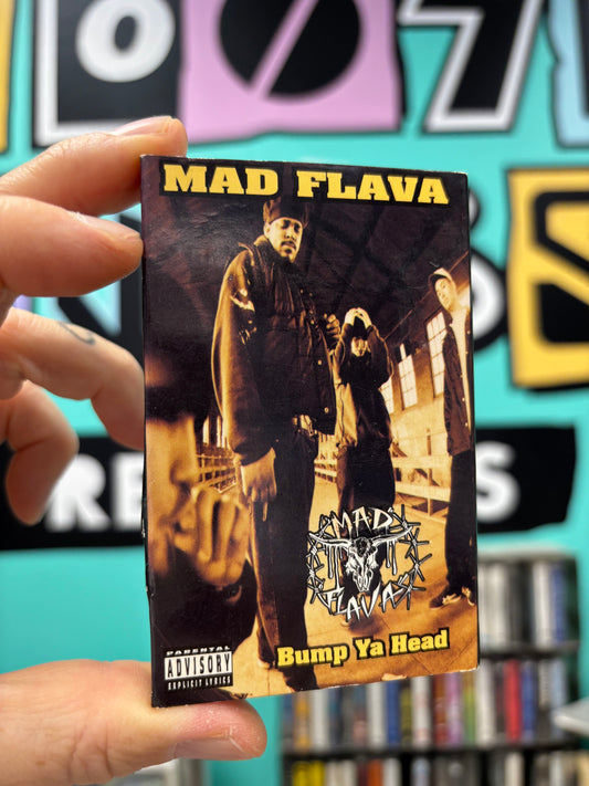 Mad Flava: Bump Ya Head, Cassette single, 1st pressing, Only official cassette pressing, Priority Records, US 1994