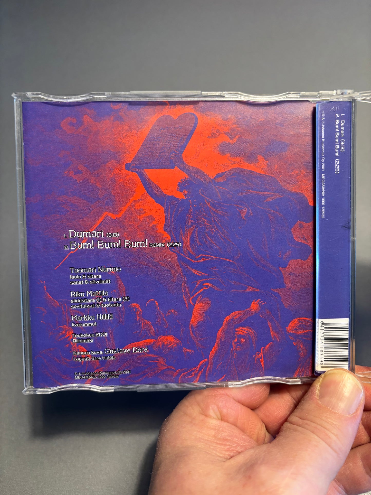 Tuomari Nurmio: Dumari, CD single, Only pressing, Megamania, Finland 2001