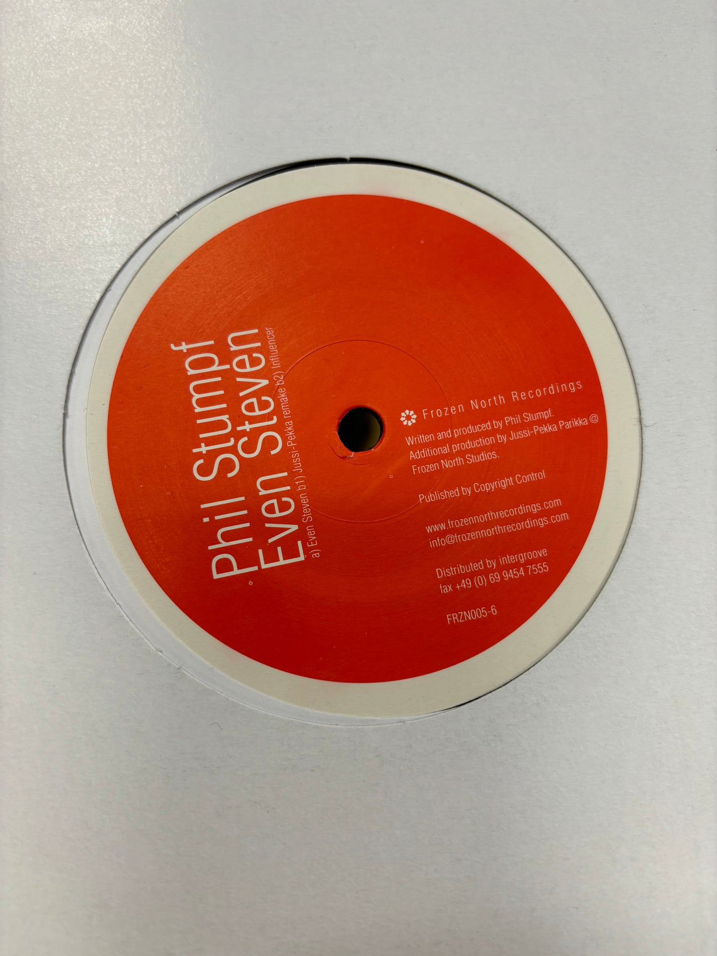 Phil Stumpf: Even Steven, 12inch, Frozen North Recordings, Finland 2006