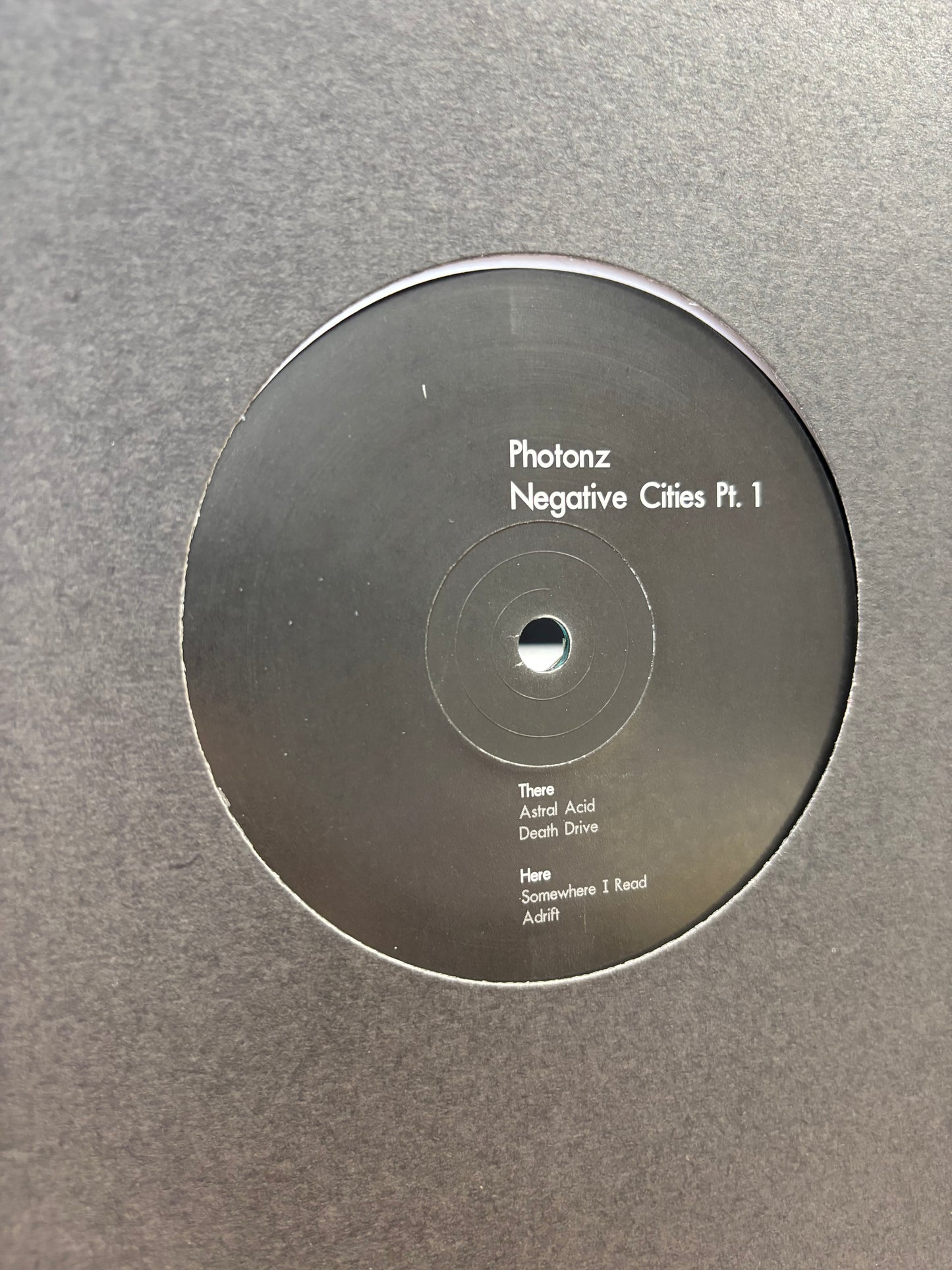 Photonz: Negative Cities Pt. 1, 12inch, Only official pressing, 20:20 Vision, UK 2017