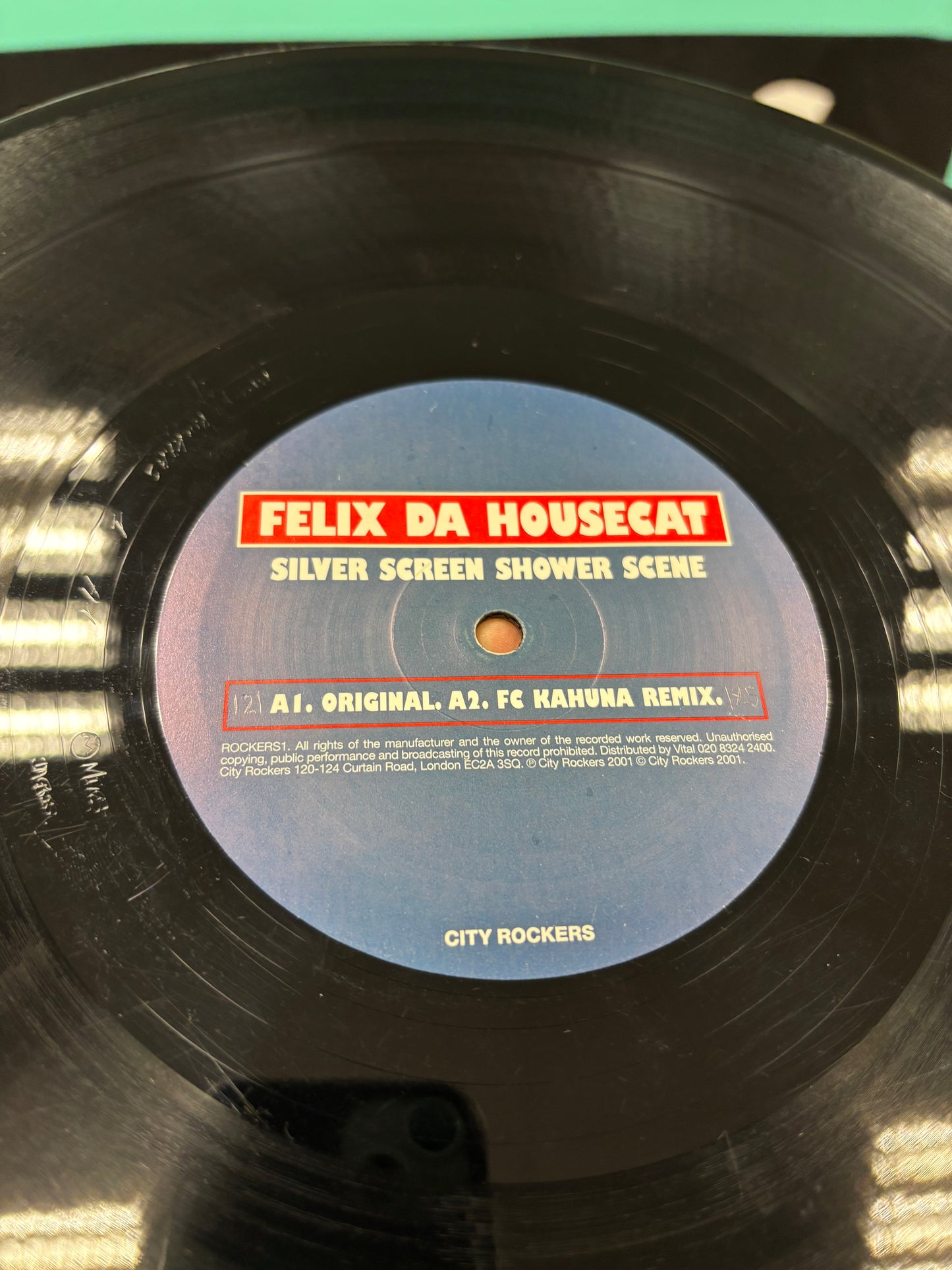 Felix Da Housecat: Silver Screen Shower Scene, 12inch, Only UK pressing, City Rockers, UK 2001