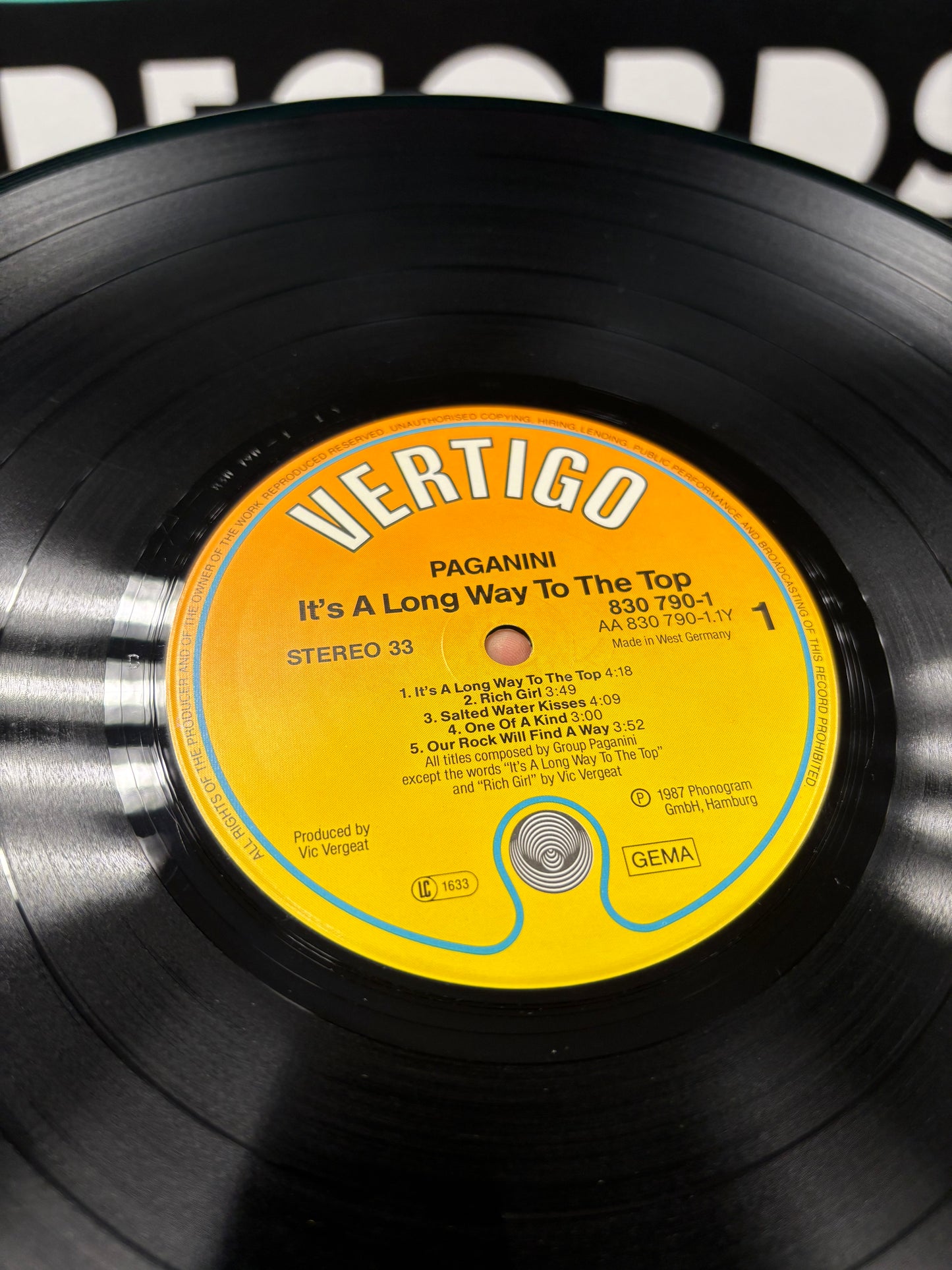 Paganini: It’s A Long Way To The Top, LP, Vertigo, Germany 1987