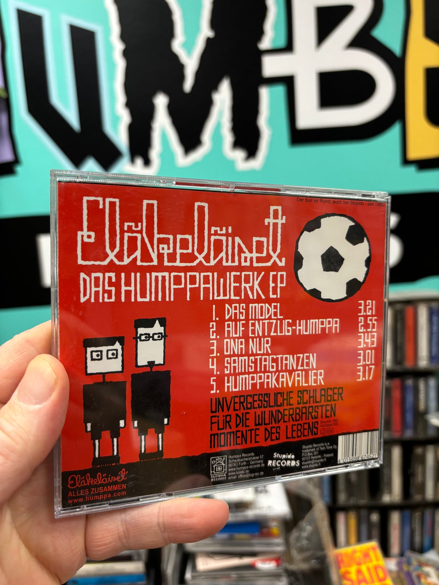 Eläkeläiset: Das Humppawerk EP, CD, Only pressing, Stupido Records, Humppa Records, Finland 2006