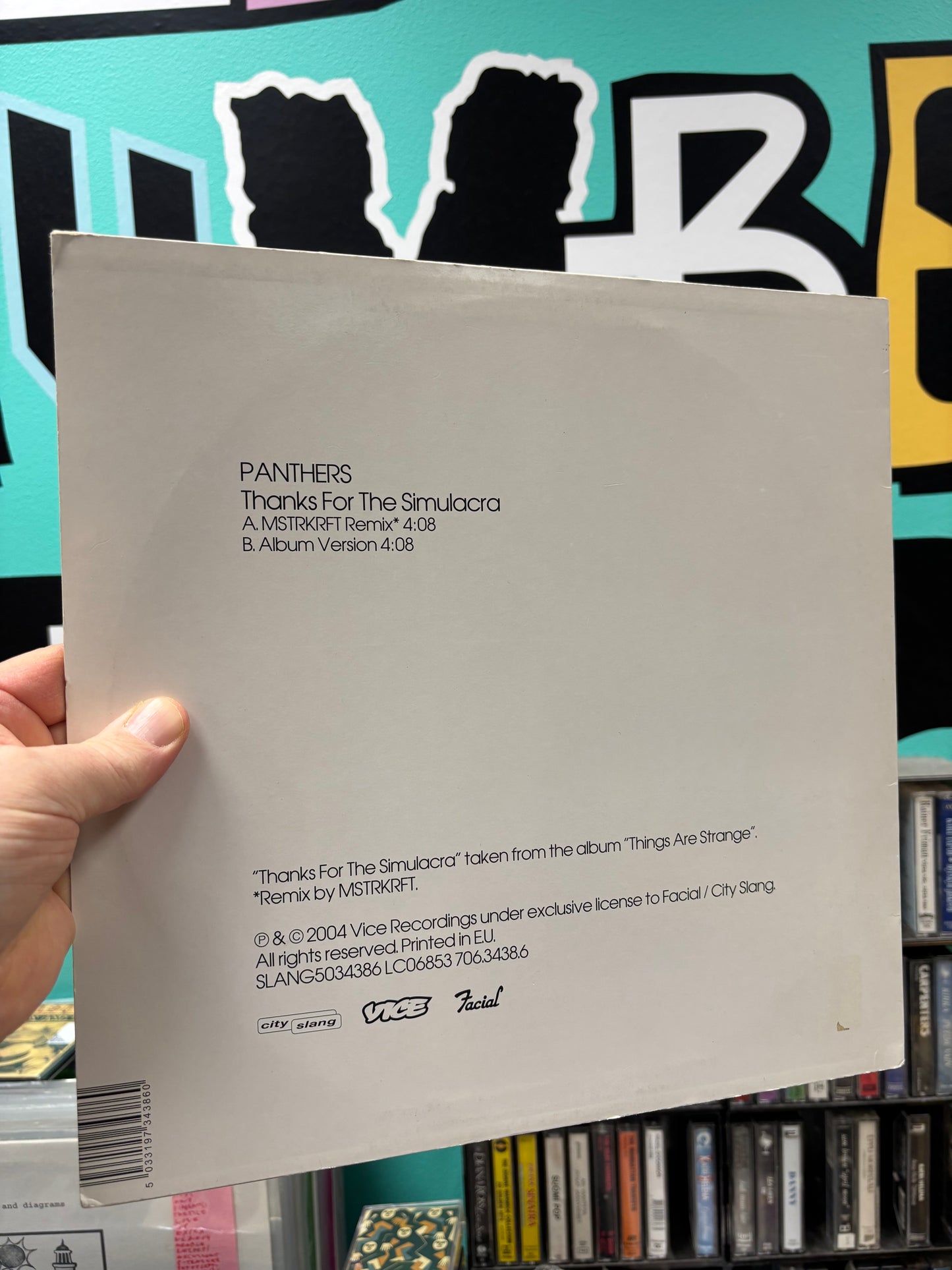 Panthers: Thanks For The Simulacra, 12inch, Only vinyl pressing, City Slang, Vice Records, Europe 2005
