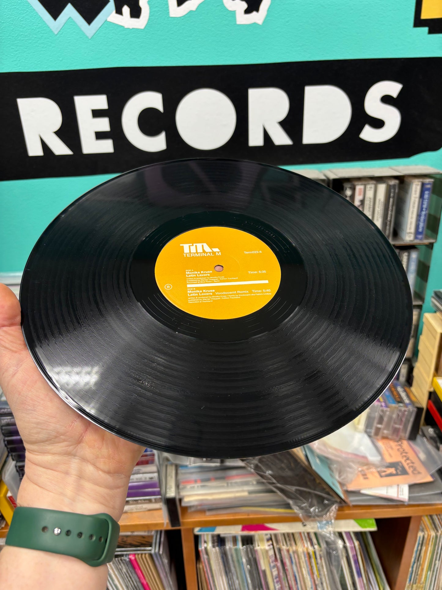 Monika Kruse: Latin Lovers, 12inch, 1st pressing, Terminal M, Germany 2003