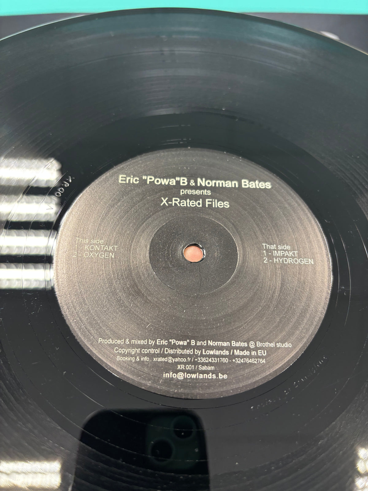 Eric ”Powa” B vs Norman Bates: X-Rated Files, 12inch, Only pressing, Not On Label, Belgium 2005