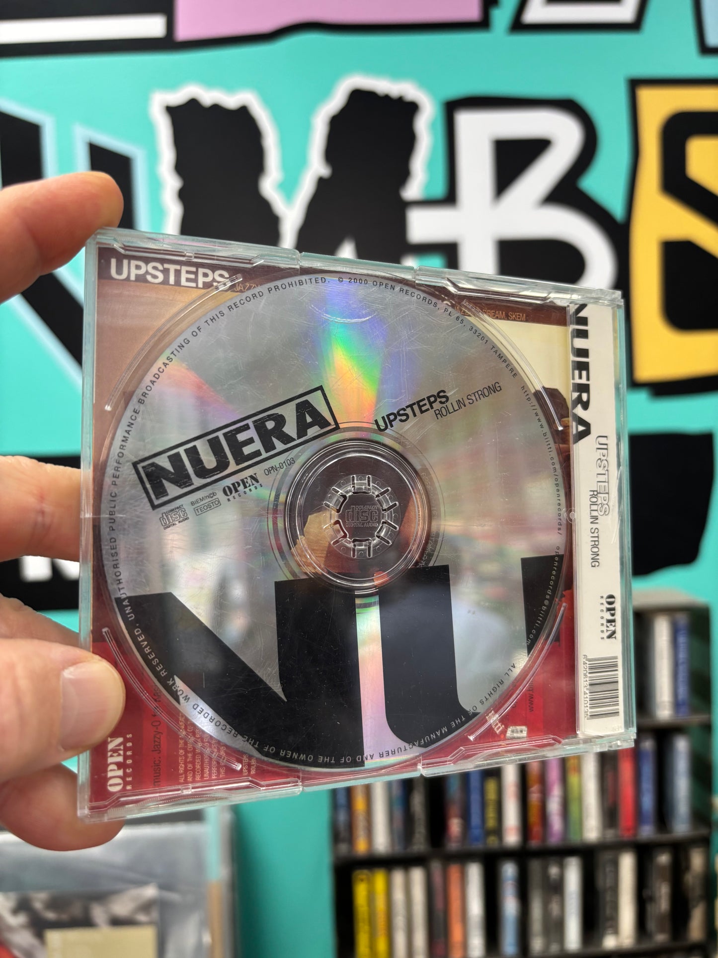 Nuera: Upsteps/Rollin Strong, CD single, Only pressing, Open Records, Finland 2001