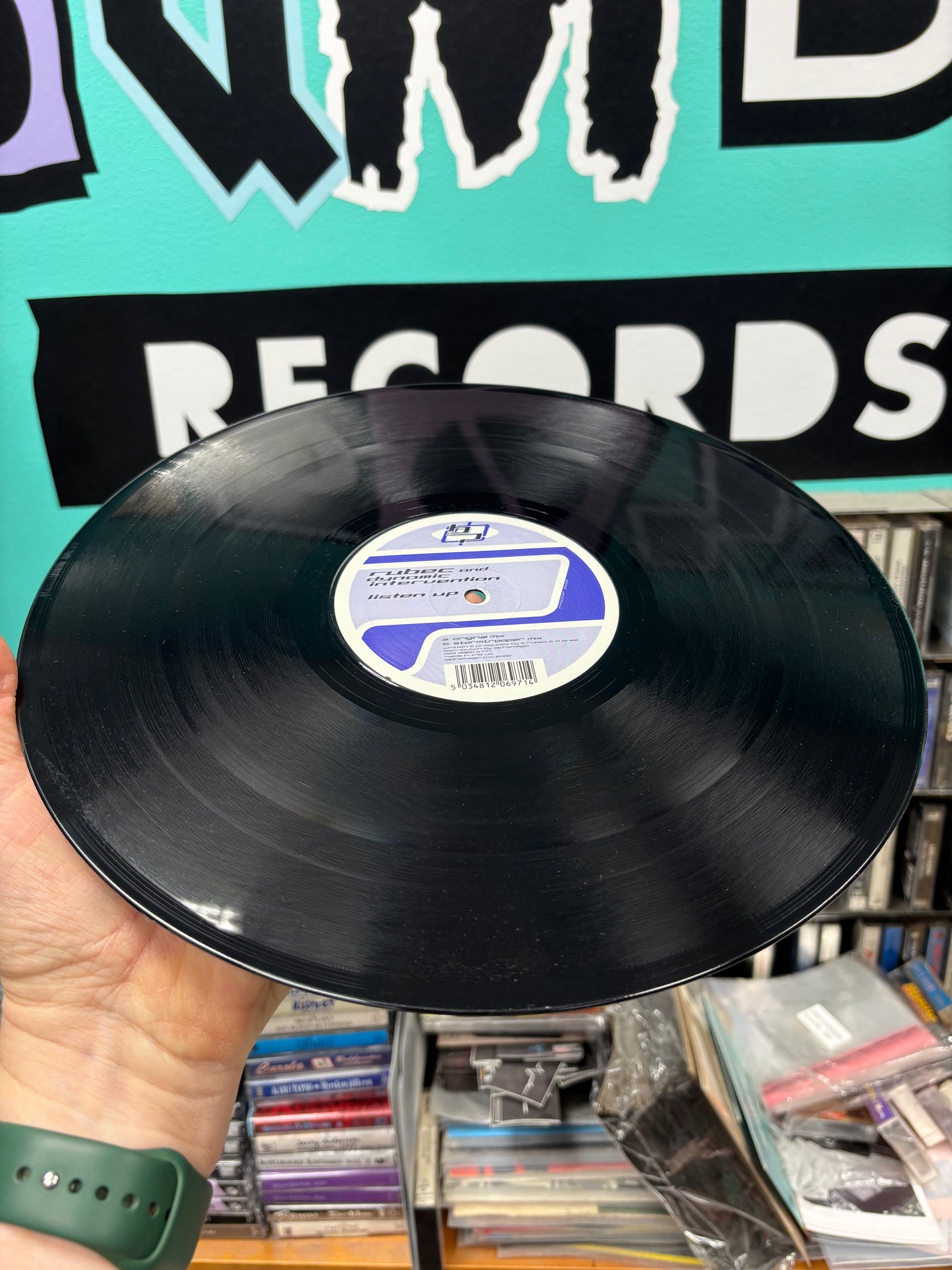 Rubec and Dynamic Intervention: Listen Up, 12inch, Only official pressing, Bulletproof Records, UK 2000