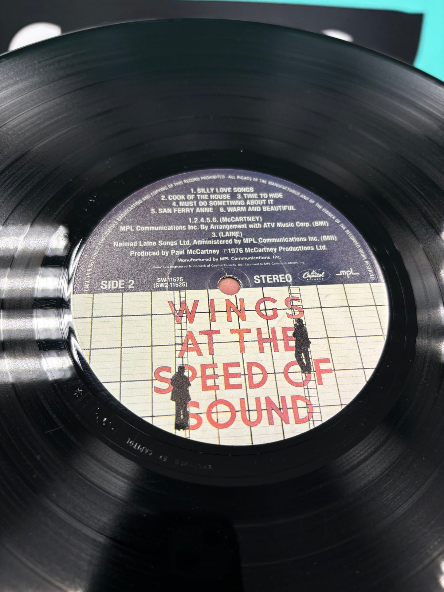 Wings: Wings At The Speed Of Sound, Los Angeles pressing, Capitol Records, MPL, US 1976