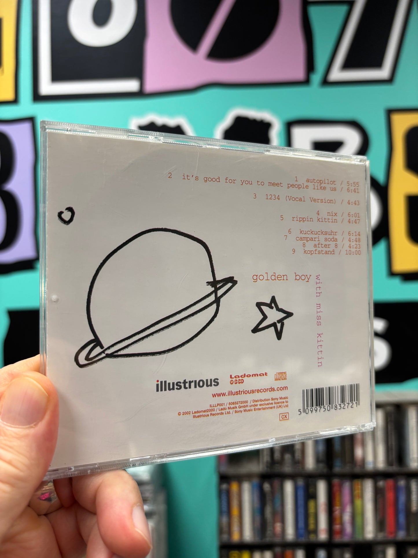 Golden Boy with Miss Kittin: Or, CD, Jewel Case, Illustrious, UK & Europe 2002