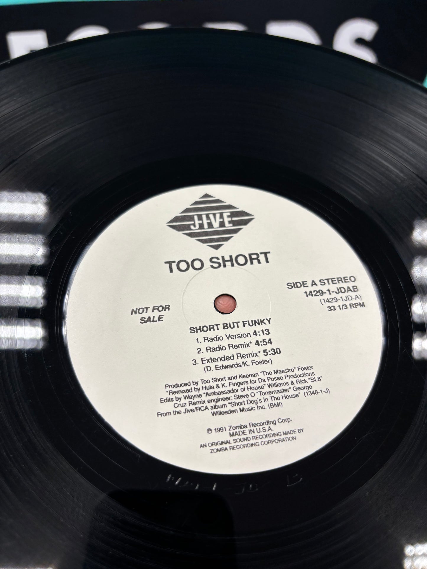 Too $hort: Short But Funky, 12inch, Promo, Jive, US 1991