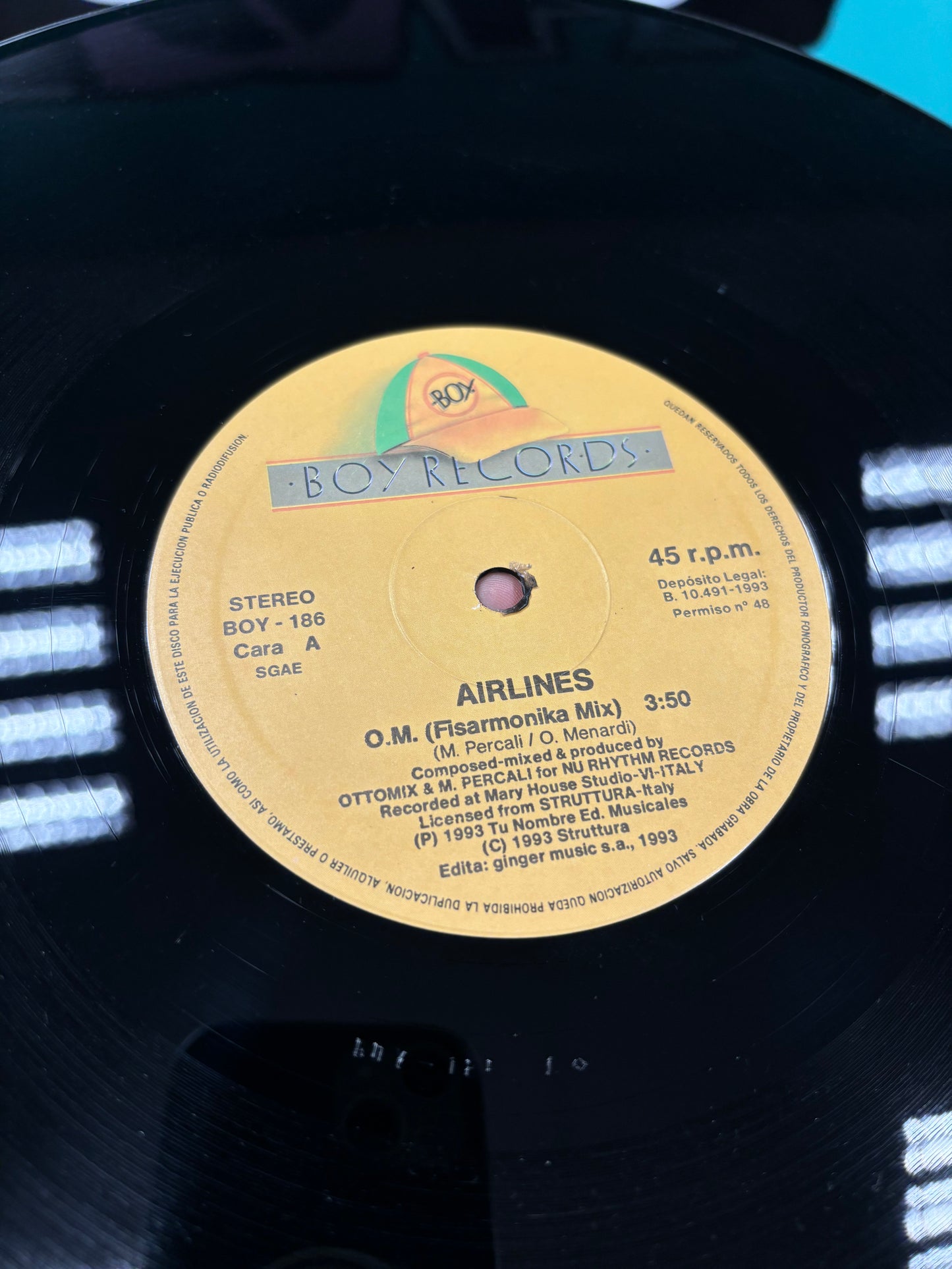 Airlines: O.M., 12inch, Boy Records, Spain 1993