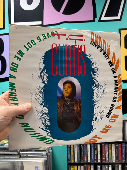 T.C. Curtis: Love’s Got Me On A Merry Go Around, 12inch, Only 12inch pressing, Hot Melt, UK 1987
