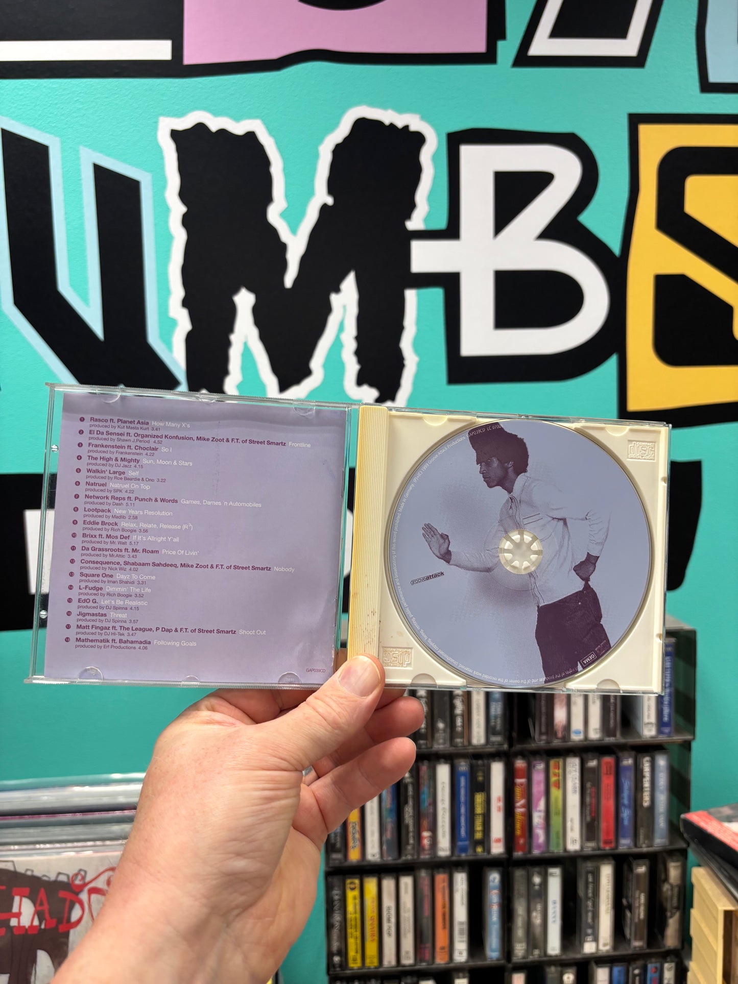 Superrappin - The Album, CD, 1st pressing, Groove Attack Productions, Germany 1999