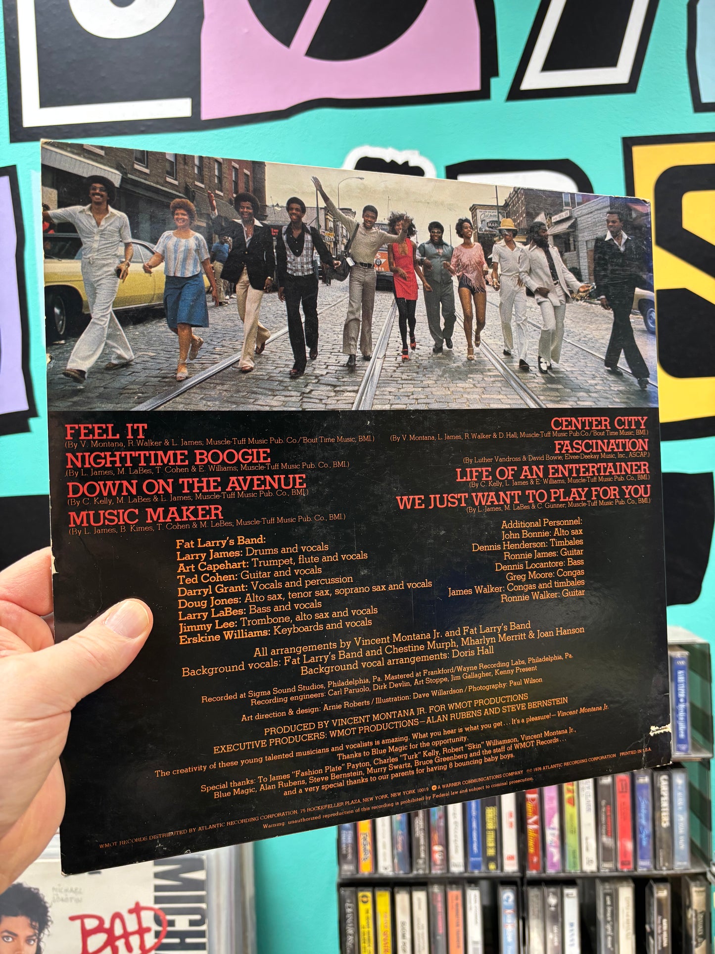 Fat Larry’s Band: Feel It, LP, Presswell pressing, WMOT Records, US 1976