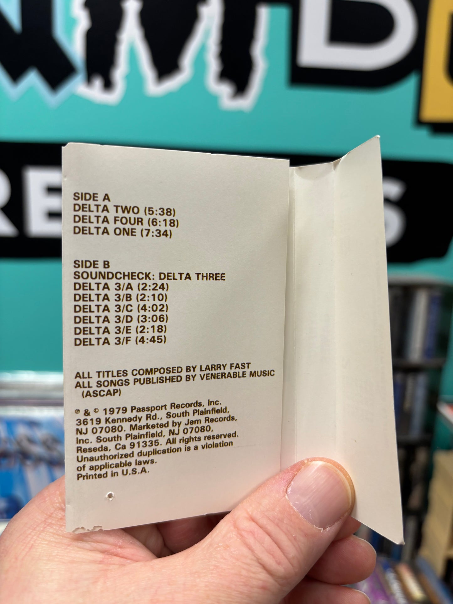 Synergy: Games, C-cassette, 1st pressing, Passport Records, US 1979