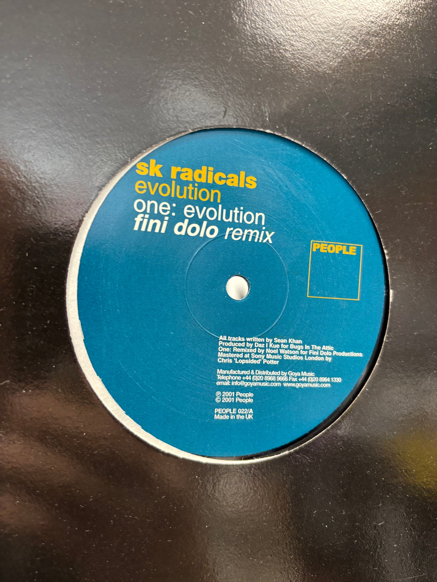 SK Radicals: Evolution, 12inch, Only official pressing, People, UK 2001