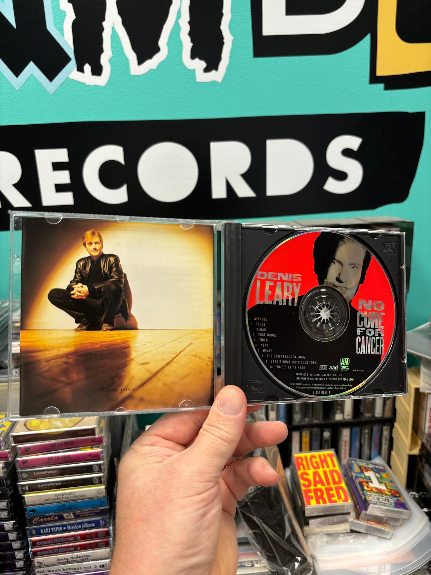 Denis Leary: No Cure For Cancer, CD, repress, A&M Records, Canada year?