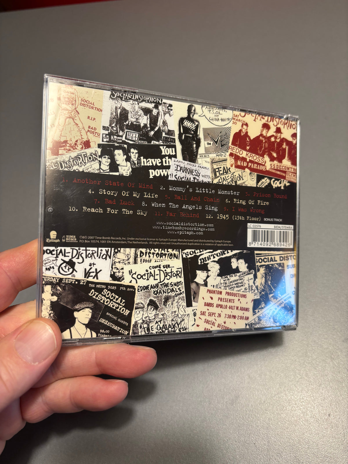 Social Distortion: Greatest Hits, CD, compilation, remastered, Epitaph, Time Bomb Recordings, Europe 2007