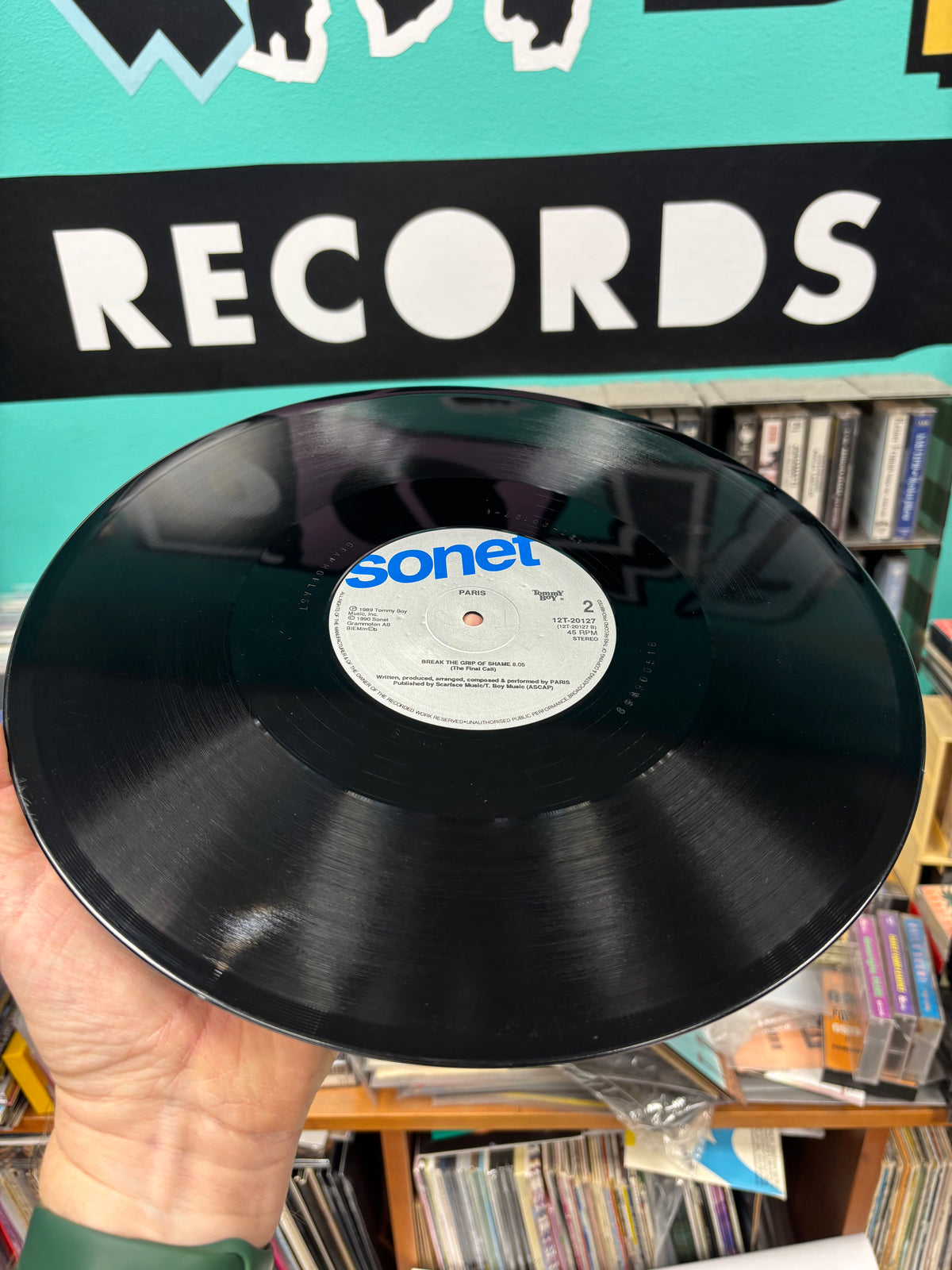 Paris: Break The Grip Of Shame, 12inch, Sonet, Sweden 1990