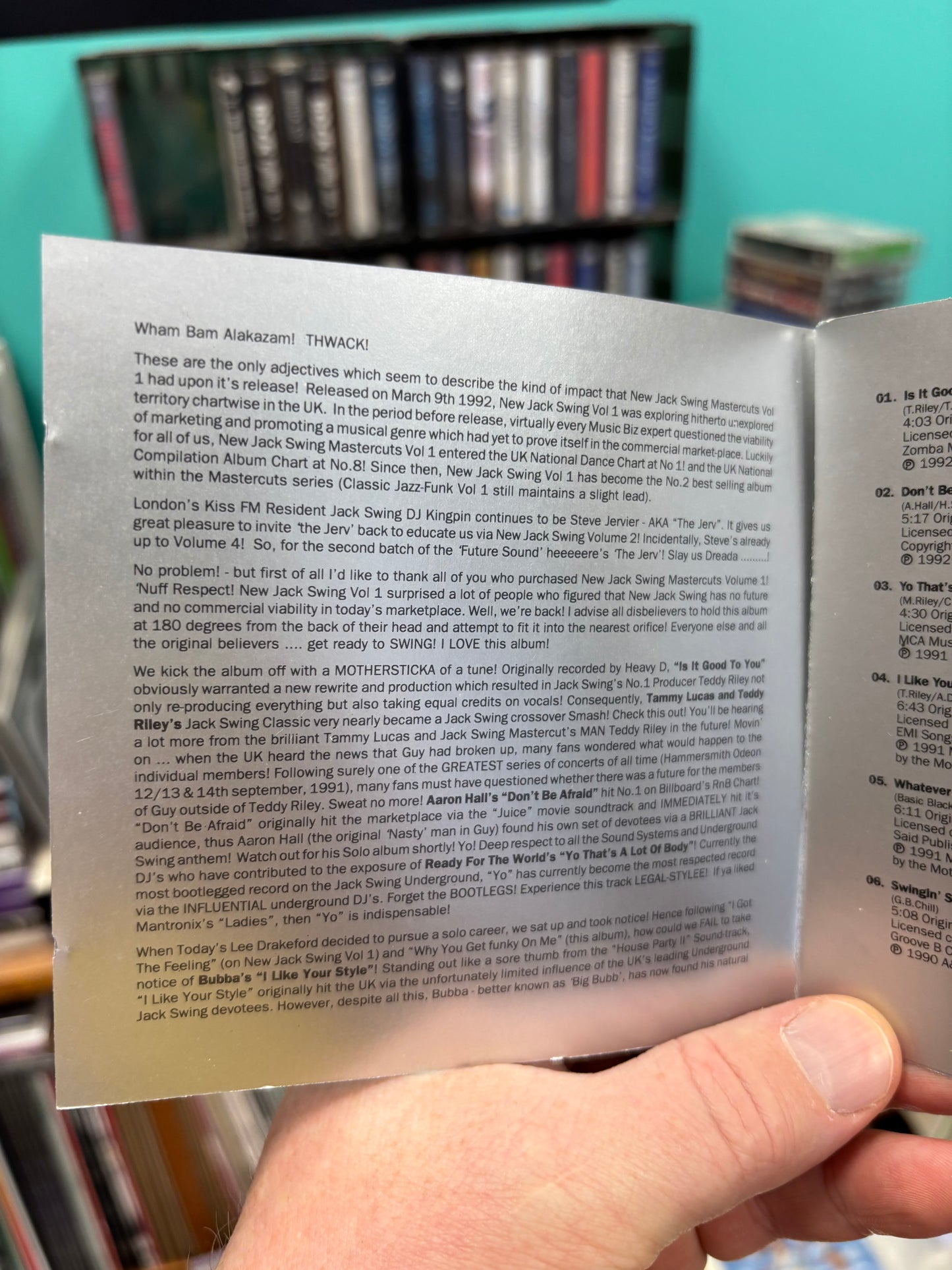 New Jack Swing Mastercuts Volume 2, CD, Only CD pressing, Mastercuts, UK 1992